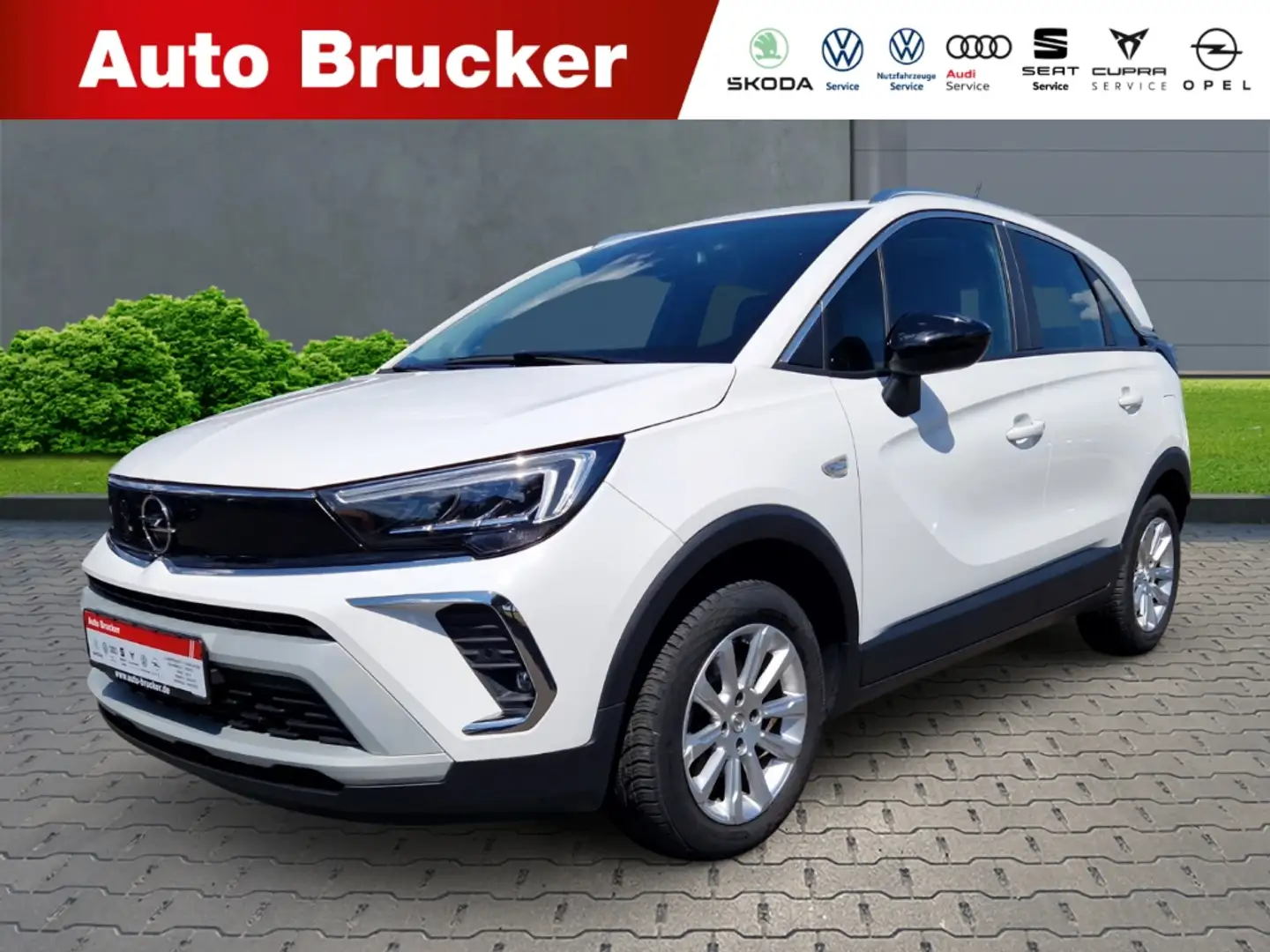 Opel Crossland Elegance 1.2 Turbo+Alufelgen+Navi+Klimaautomatik Blanc - 1