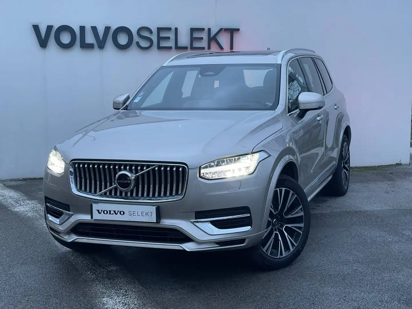 Volvo XC90 Recharge T8 AWD 310+145 ch Geartronic 8 7pl Ultima Gris - 1