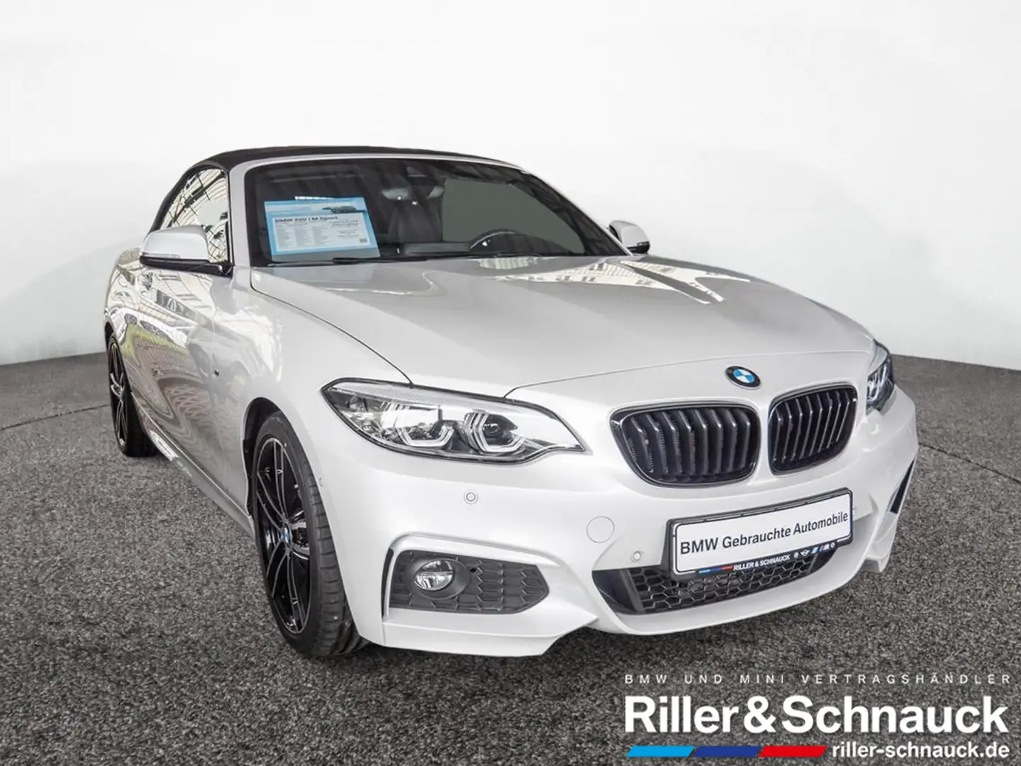 BMW 220 i Cabrio M-Sport LED+NAVI+H/K+KEYLESS+KLIM Білий - 2