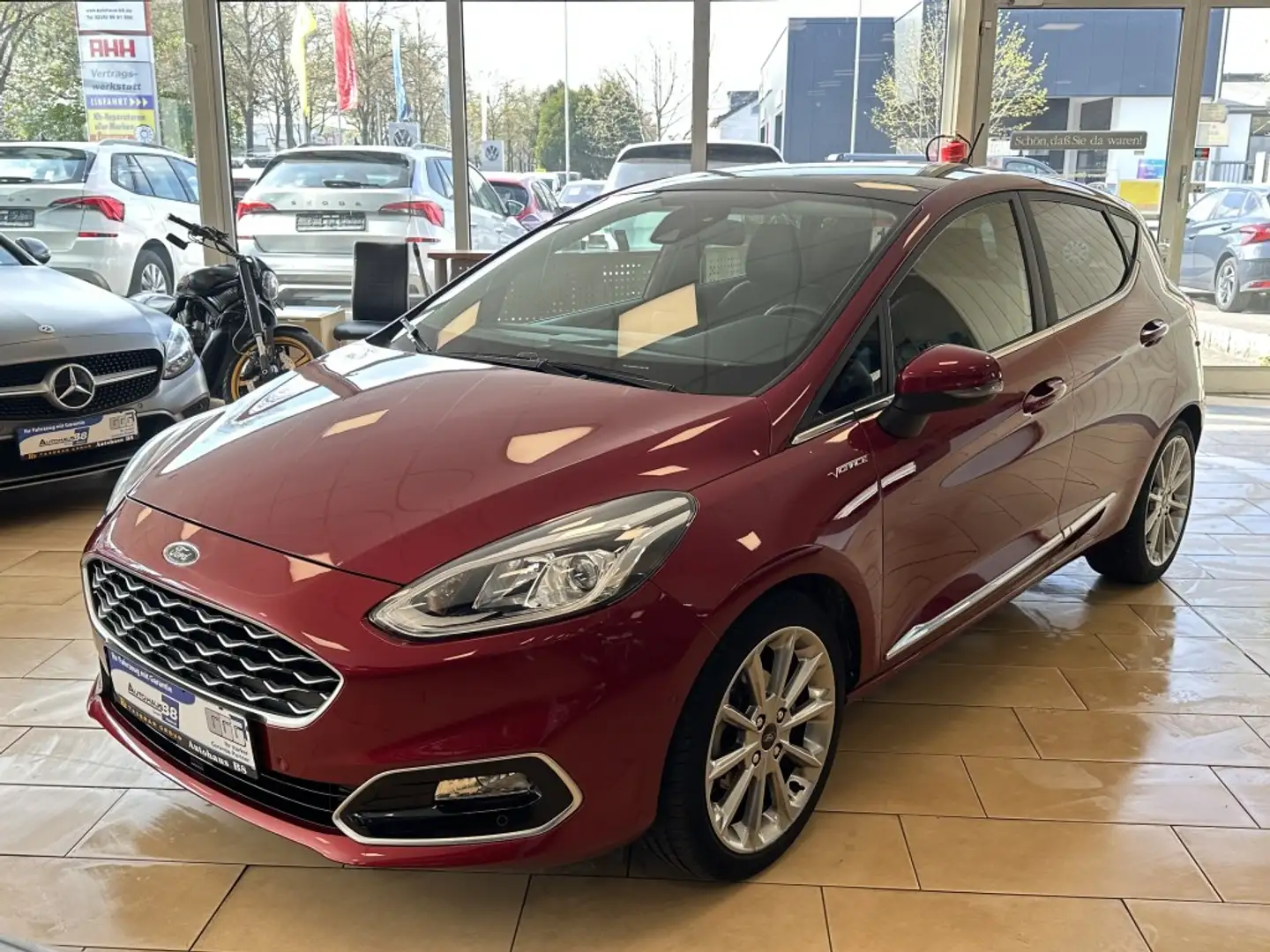 Ford Fiesta Vignale*m.hybrid*B&O*ACC*SHZ*Pano*Leder Rot - 1