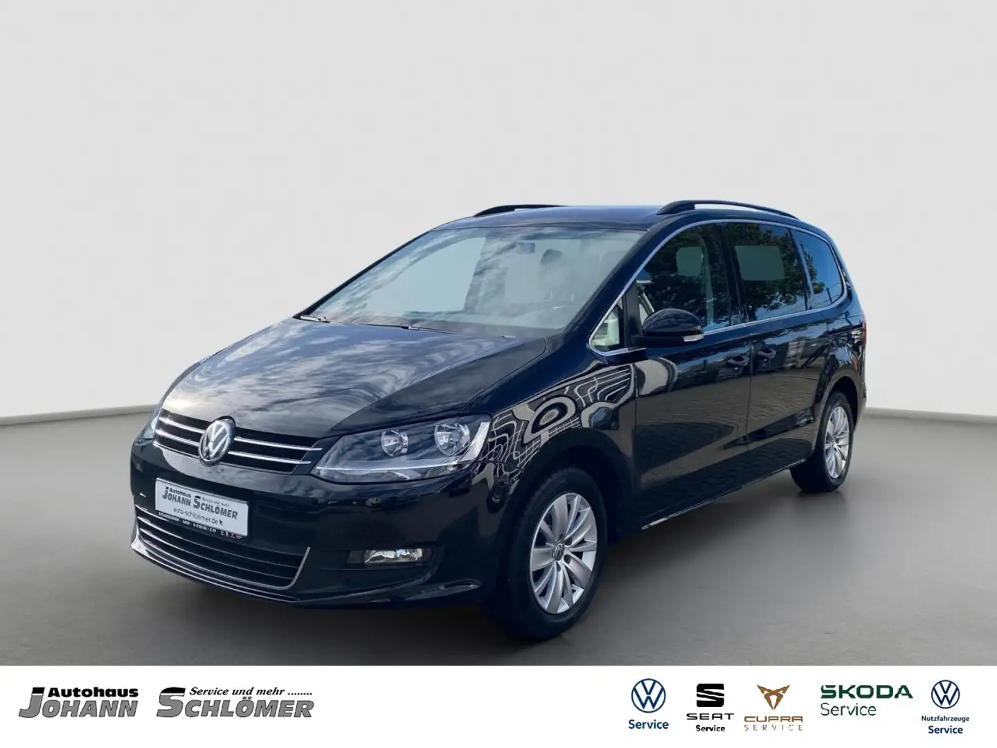 Volkswagen Sharan 2.0 TDI Comfortline 7 Sitzer NAVI AHK PDC SHZ Schwarz - 1