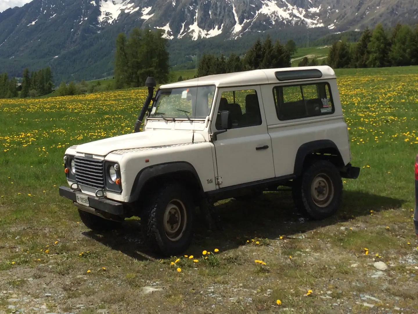Land Rover Defender 90 2.5 tdi Hard Top Blanc - 1