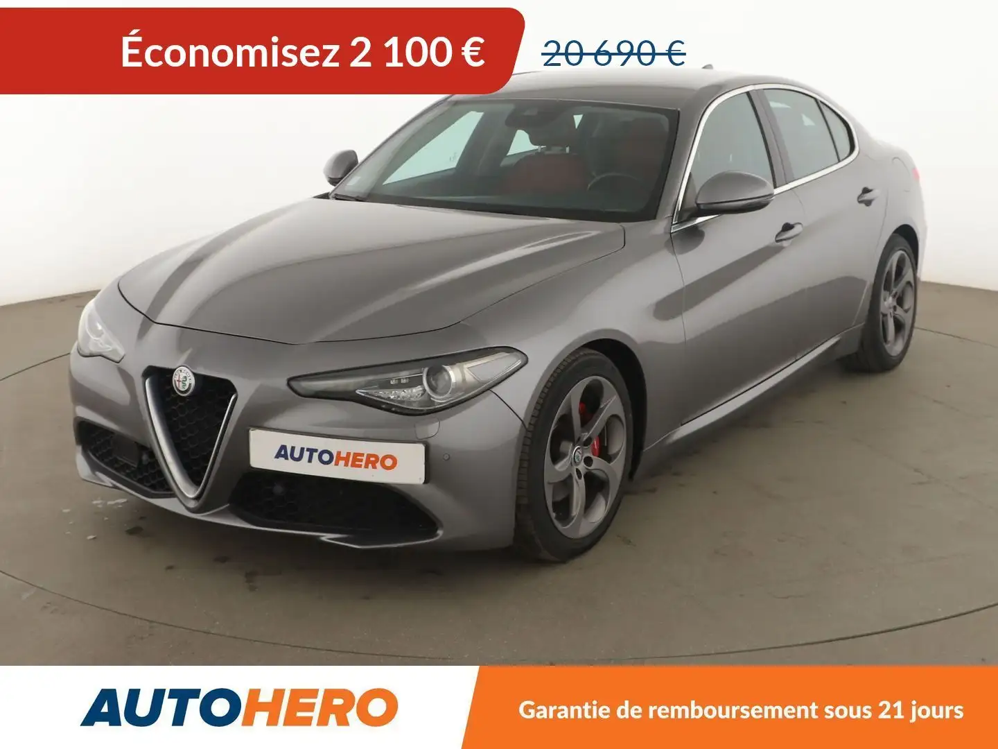 Alfa Romeo Giulia 2.2 Super AT8 Gris - 1