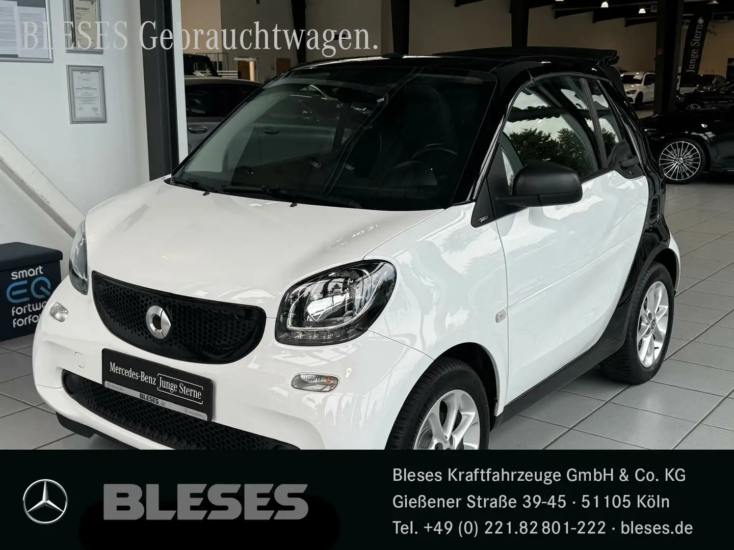 smart forTwo fortwo Cabrio Passion Twinamic+Klima+SHZ+KomPaket Blanc - 1
