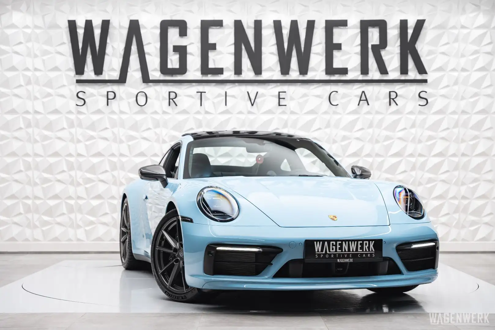 Porsche 992 Carrera T Coupe PDK PTS-GULFBLAU SPORTDESIGN ACC Bleu - 1