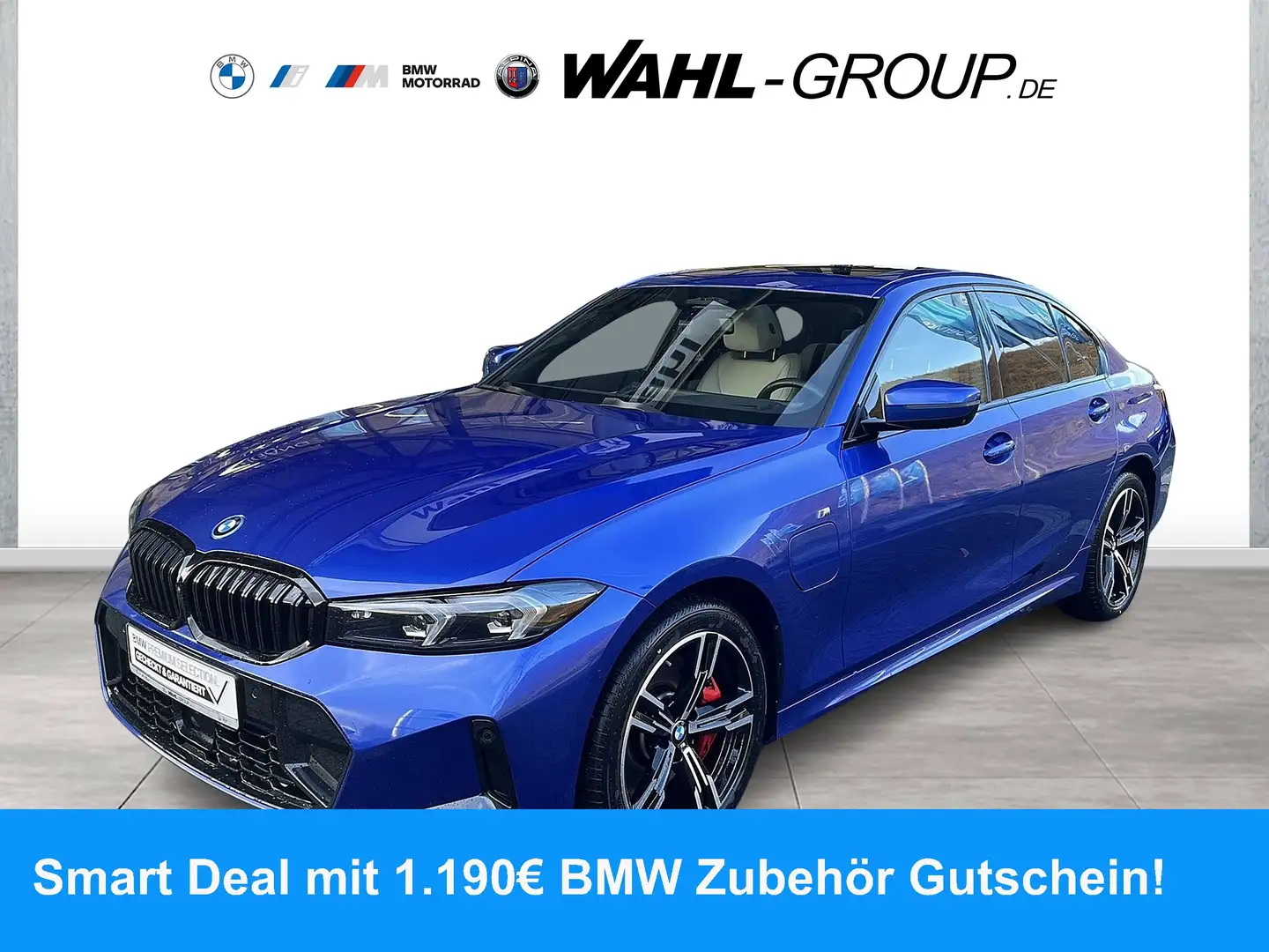 BMW 330 e xDrive M SPORT PRO LC PROF LEDER GSD ALARM AKUST Azul - 1