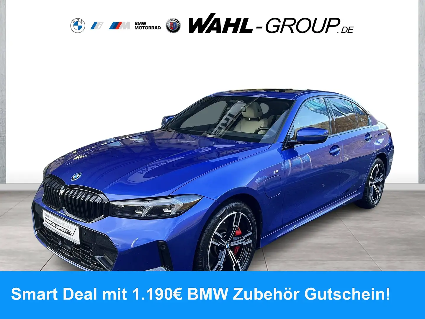 BMW 330 e xDrive M SPORT PRO LC PROF LEDER GSD ALARM AKUST Blau - 1