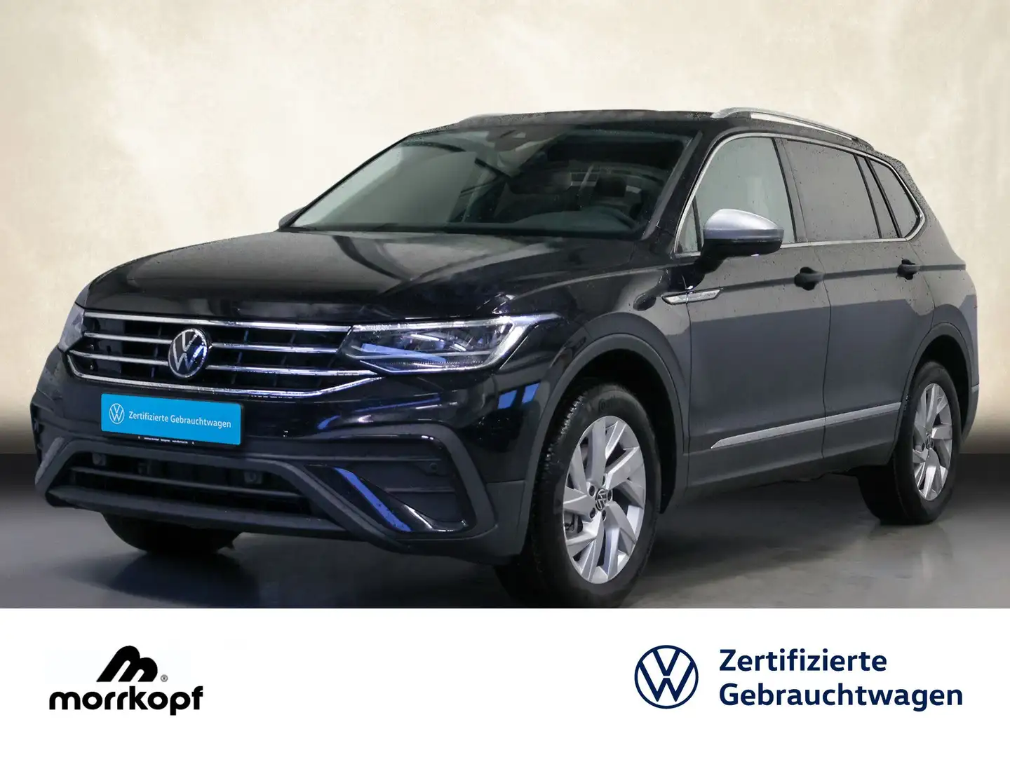 Volkswagen Tiguan Allspace 1.5TSI DSG Life +7-SITZER+AB Navi Schwarz - 2
