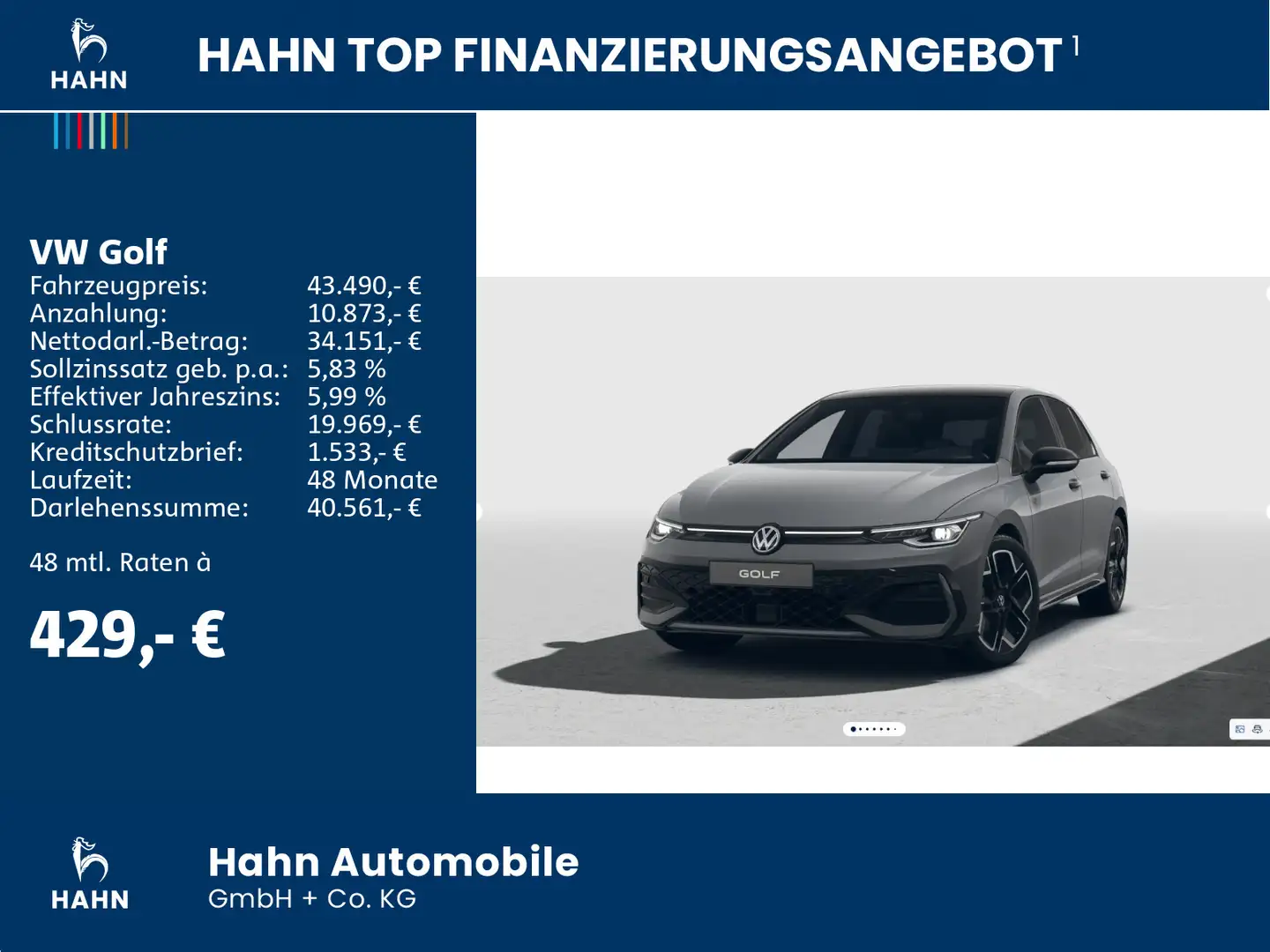 Volkswagen Golf R-Line 2,0 l TDI SCR 150 PS DSG Gris - 2