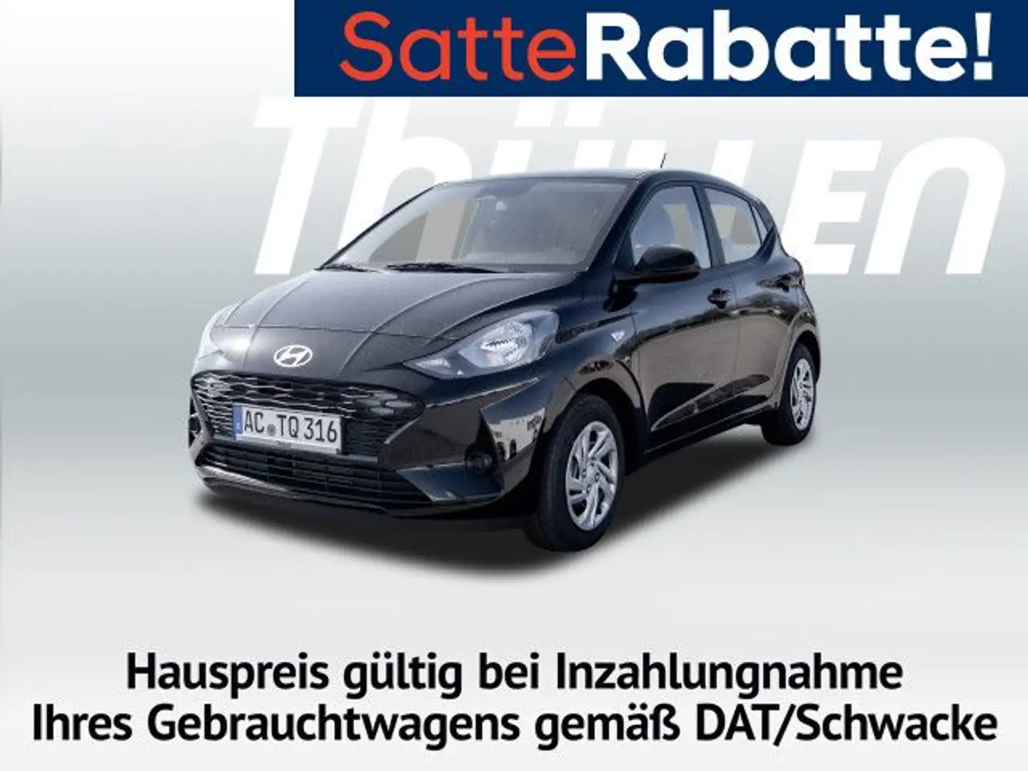 Hyundai i10 FL 1.0 GDi 5-MT 2WD Select Bluetooth Navi Schwarz - 1