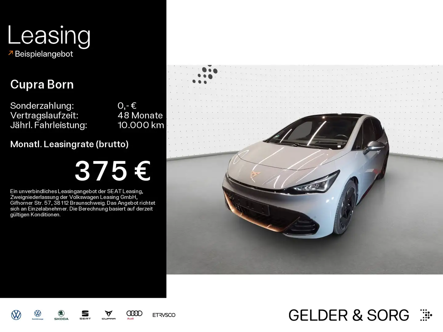 CUPRA Born Schalensitze*RFK*LED*Navigation*HuD*Pano Grau - 1