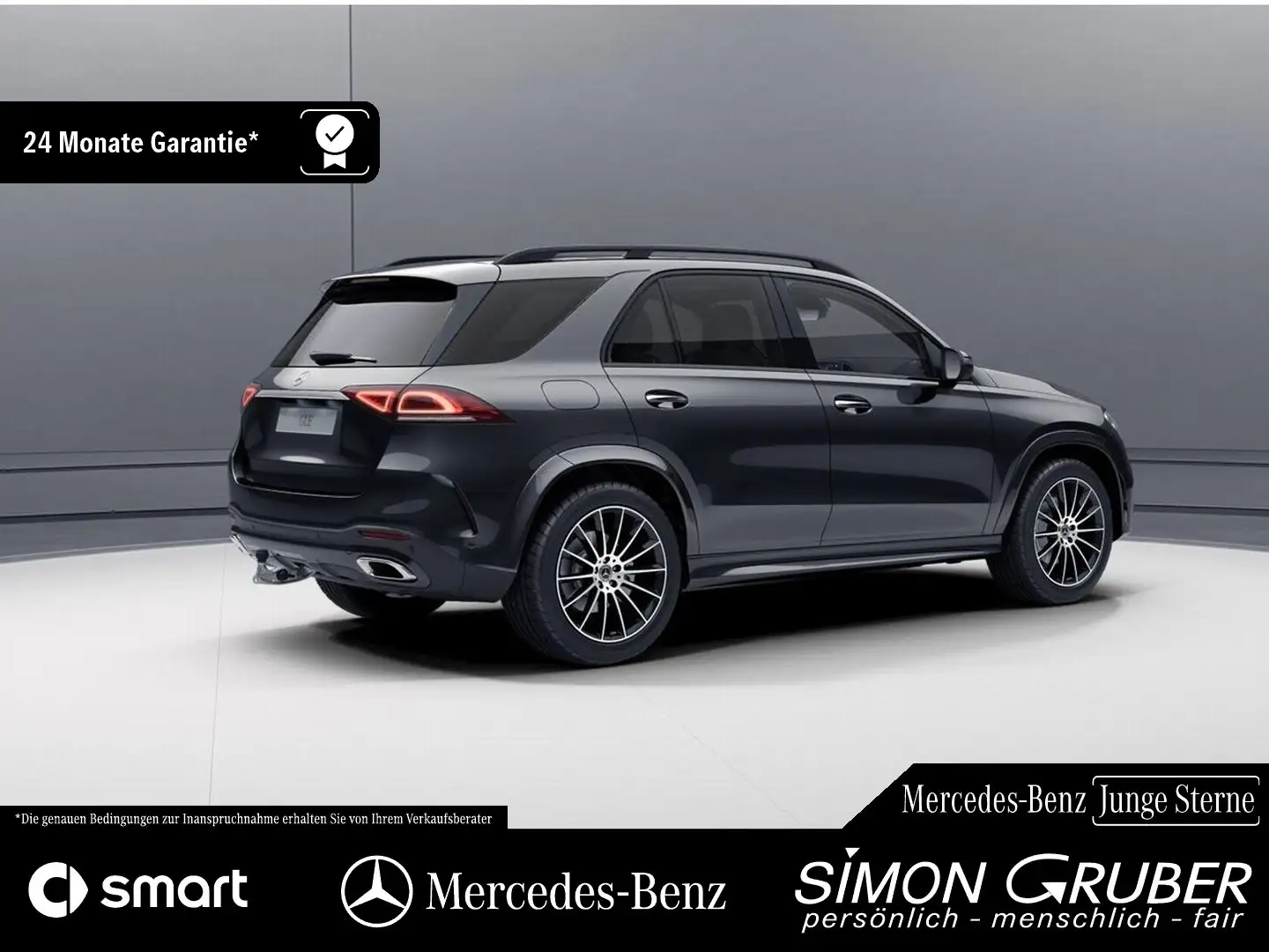 Mercedes-Benz GLE 300 d 4M AMG Night Pano MBeam Airmatic AHK Schwarz - 2