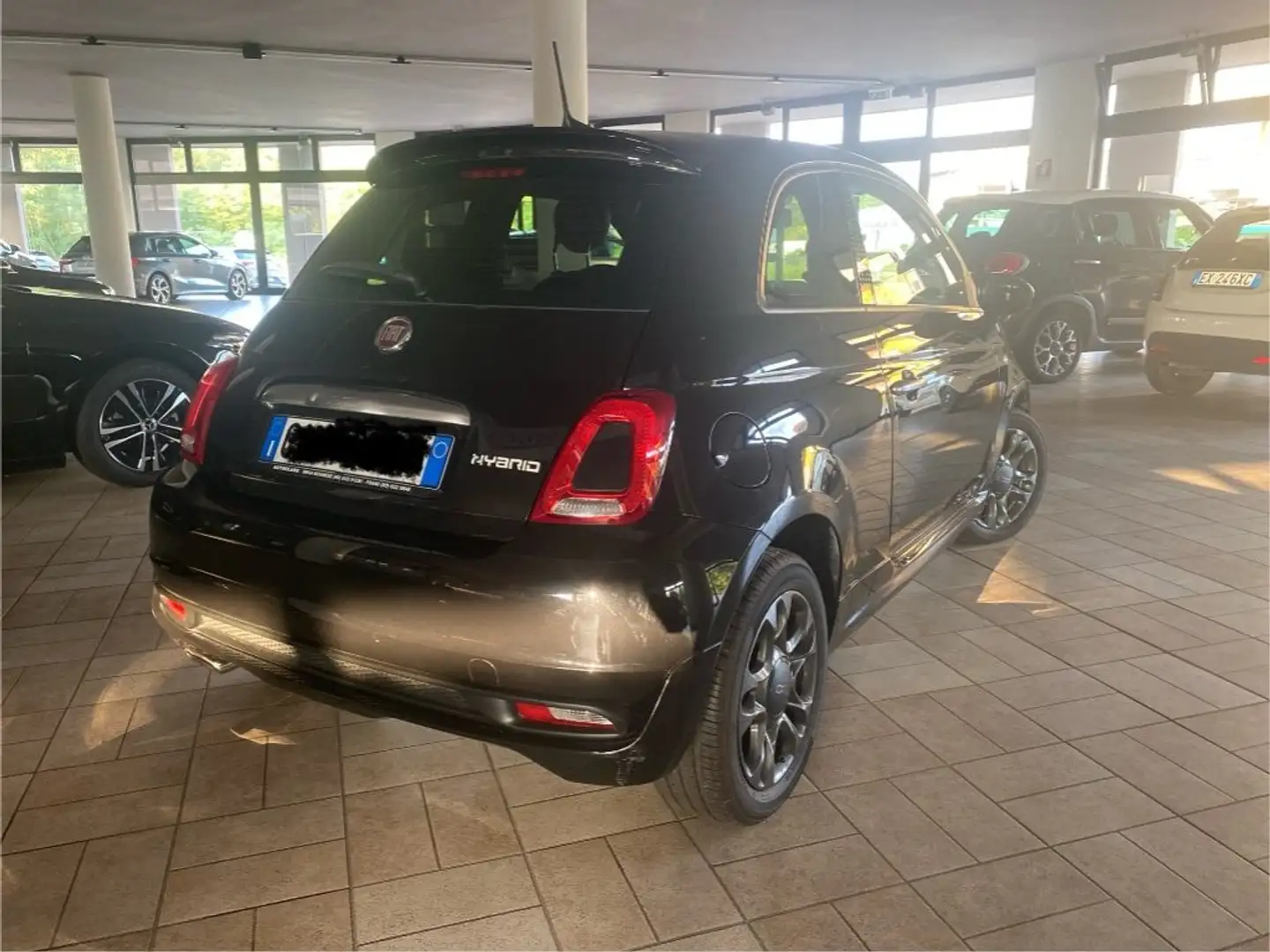 Fiat 500 1.0 Hybrid Hey Google Zwart - 2