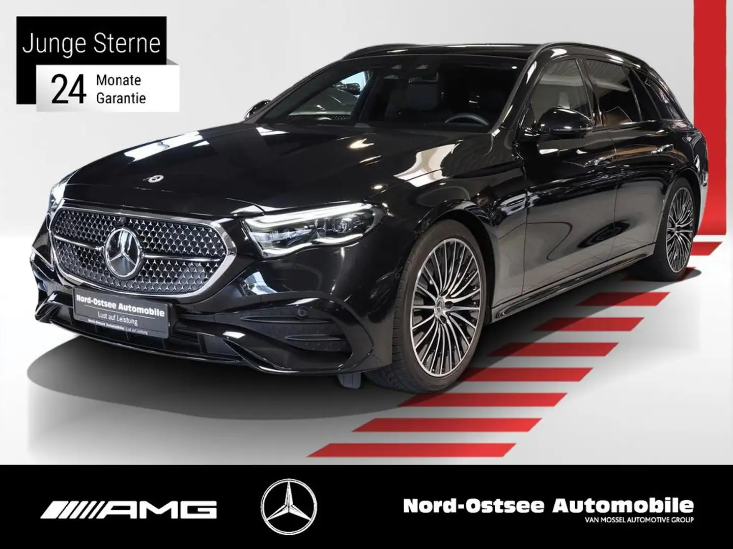 Mercedes-Benz E 220 d T AMG AHK PANO BURMESTER NIGHT SHZ Schwarz - 1