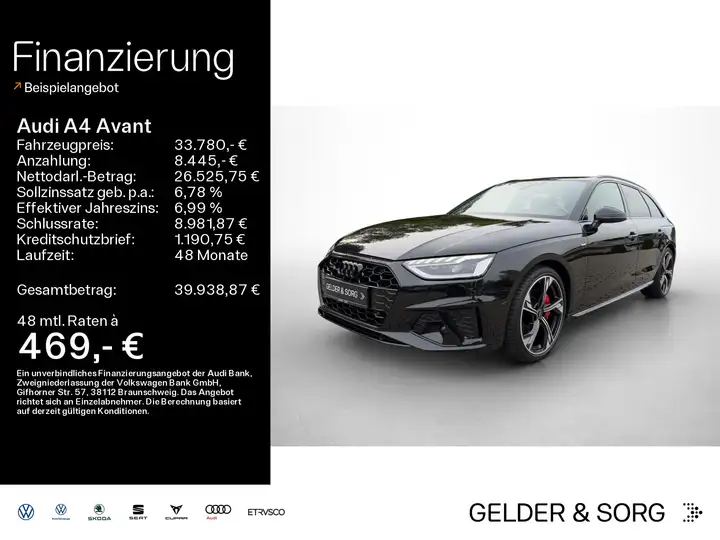 Audi A4 40 TFSI qu. S-line RFK*Virtual*Matrix