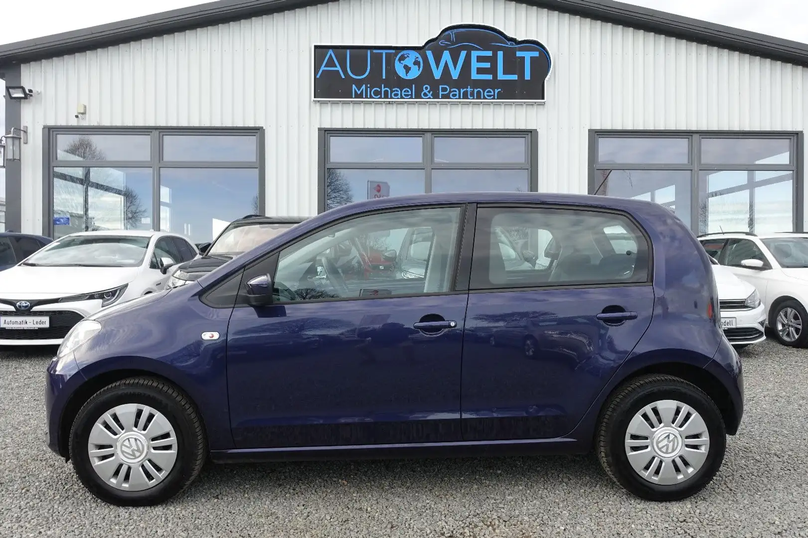 Volkswagen up! 1.0 75PS KLIMA PDC TEMP TÜV NEU 2.Hand Blau - 1