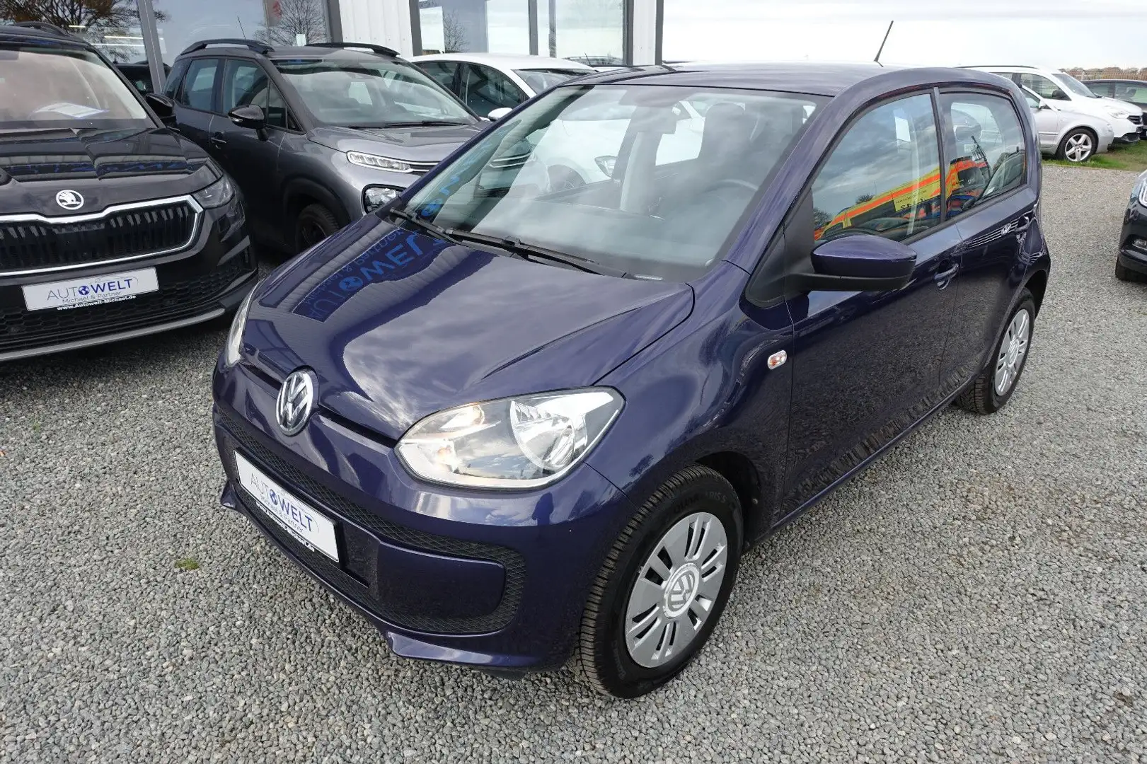 Volkswagen up! 1.0 75PS KLIMA PDC TEMP TÜV NEU 2.Hand Blau - 2