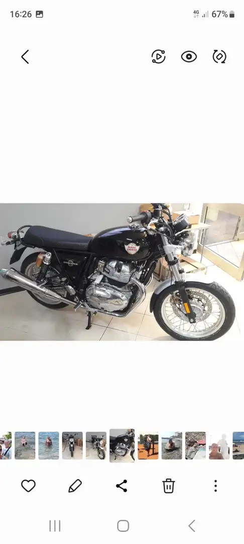 Royal Enfield Interceptor Černá - 1