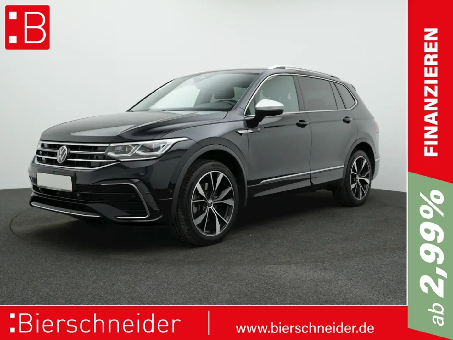 Volkswagen Tiguan Allspace 2.0 TDI DSG 4Mo. R-Line 7-S. PANO AHK 20 MISANO AR Schwarz - 1