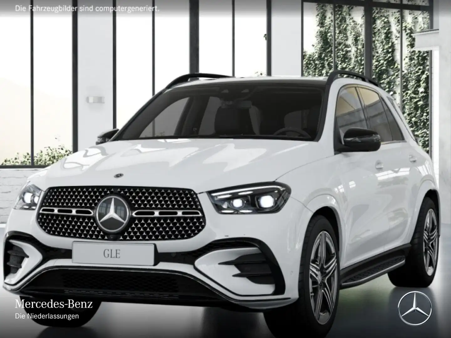 Mercedes-Benz GLE 450 4M AMG+NIGHT+PANO+360+AHK+MULTIBEAM+SPUR Weiß - 2
