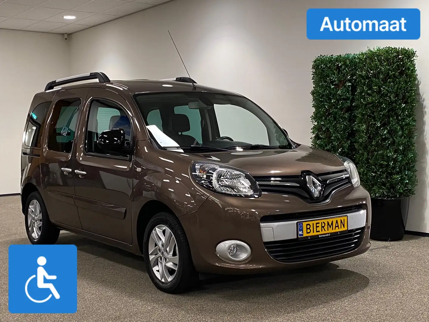 Renault Kangoo Rolstoelauto Automaat Luchtvering 3+1 Bruin - 1