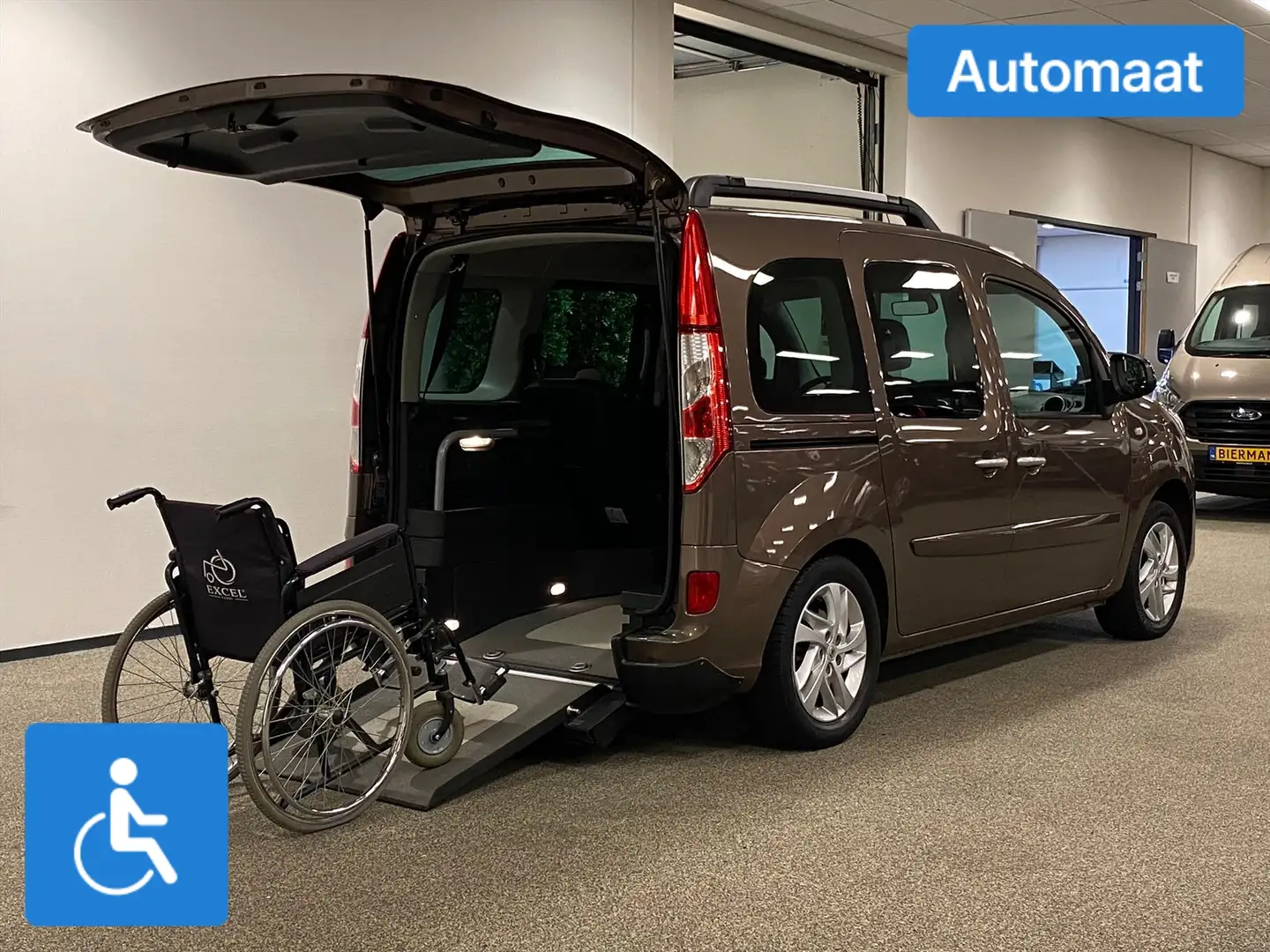 Renault Kangoo Rolstoelauto Automaat Luchtvering 3+1 Bruin - 2