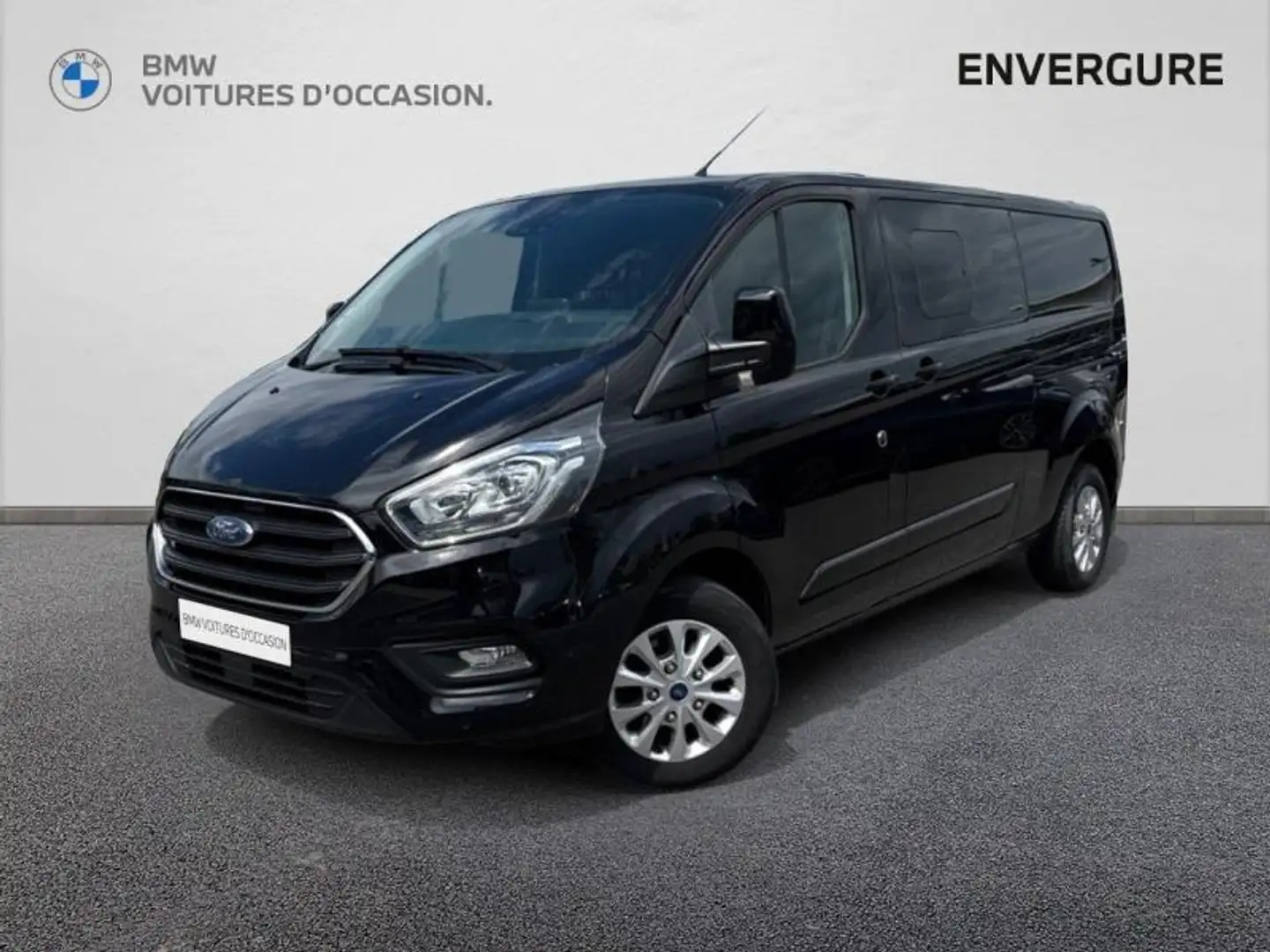 Ford Transit Custom 320 L2H1 2.0 EcoBlue 130 S\u0026S Cabine Approfond Noir - 1