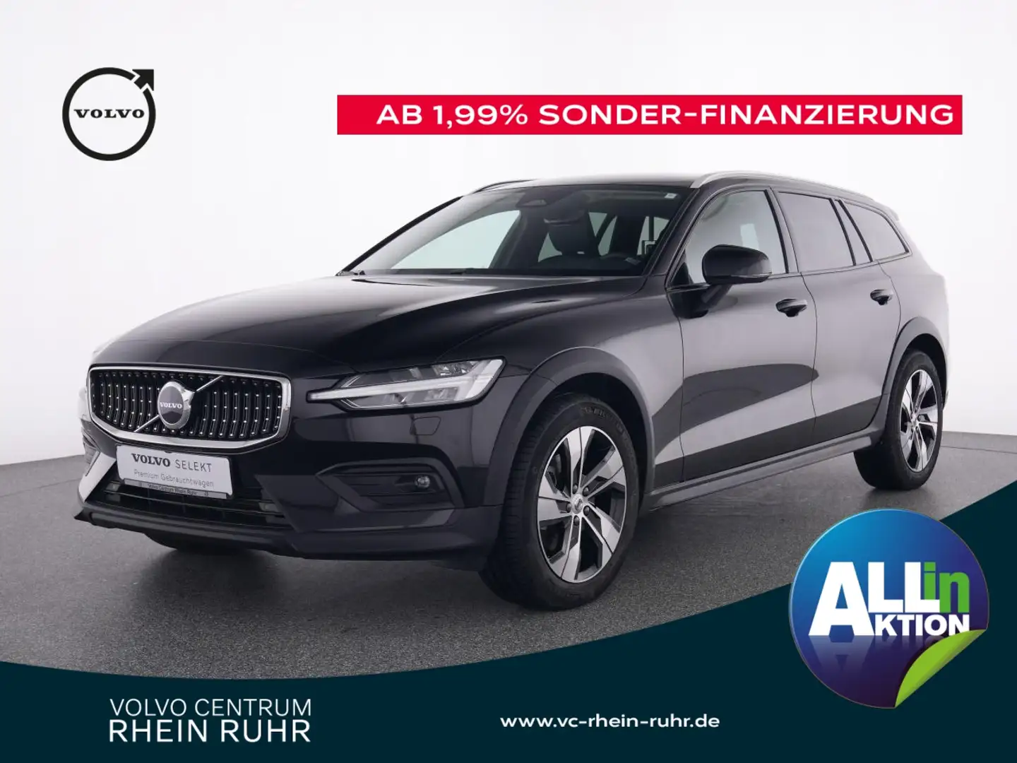 Volvo V60 Cross Country B4 D AWD Plus+LICHT PAK+FAHRASSTPKT+DRIVER AWARNES Black - 1