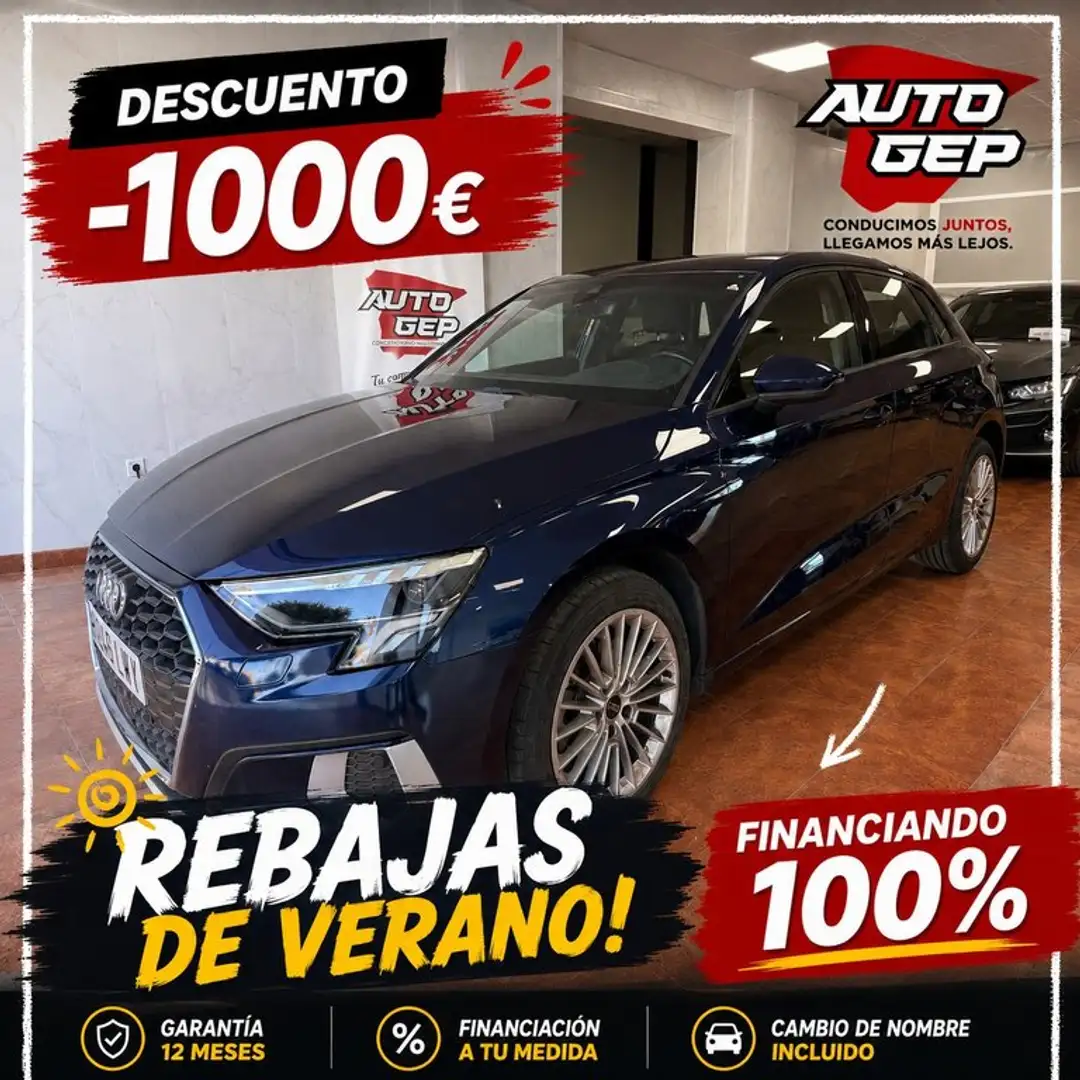 Audi A3 Sportback 30TDI Advanced S tronic Azul - 1