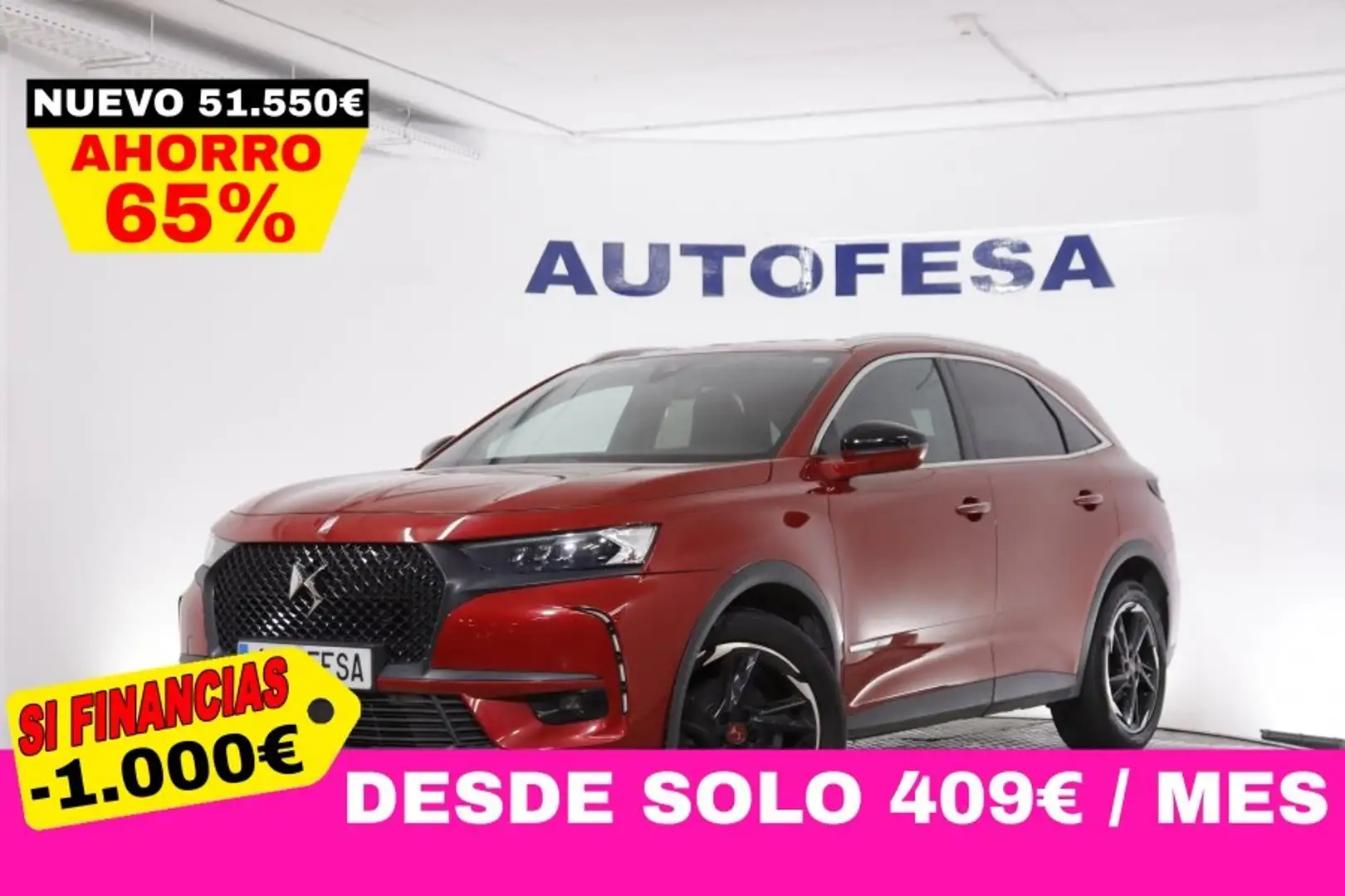 DS Automobiles DS 7 Crossback 1.6 180cv PERFORMANCE LINE AUTO 5P # IVA DEDUCIBLE Czerwony - 1