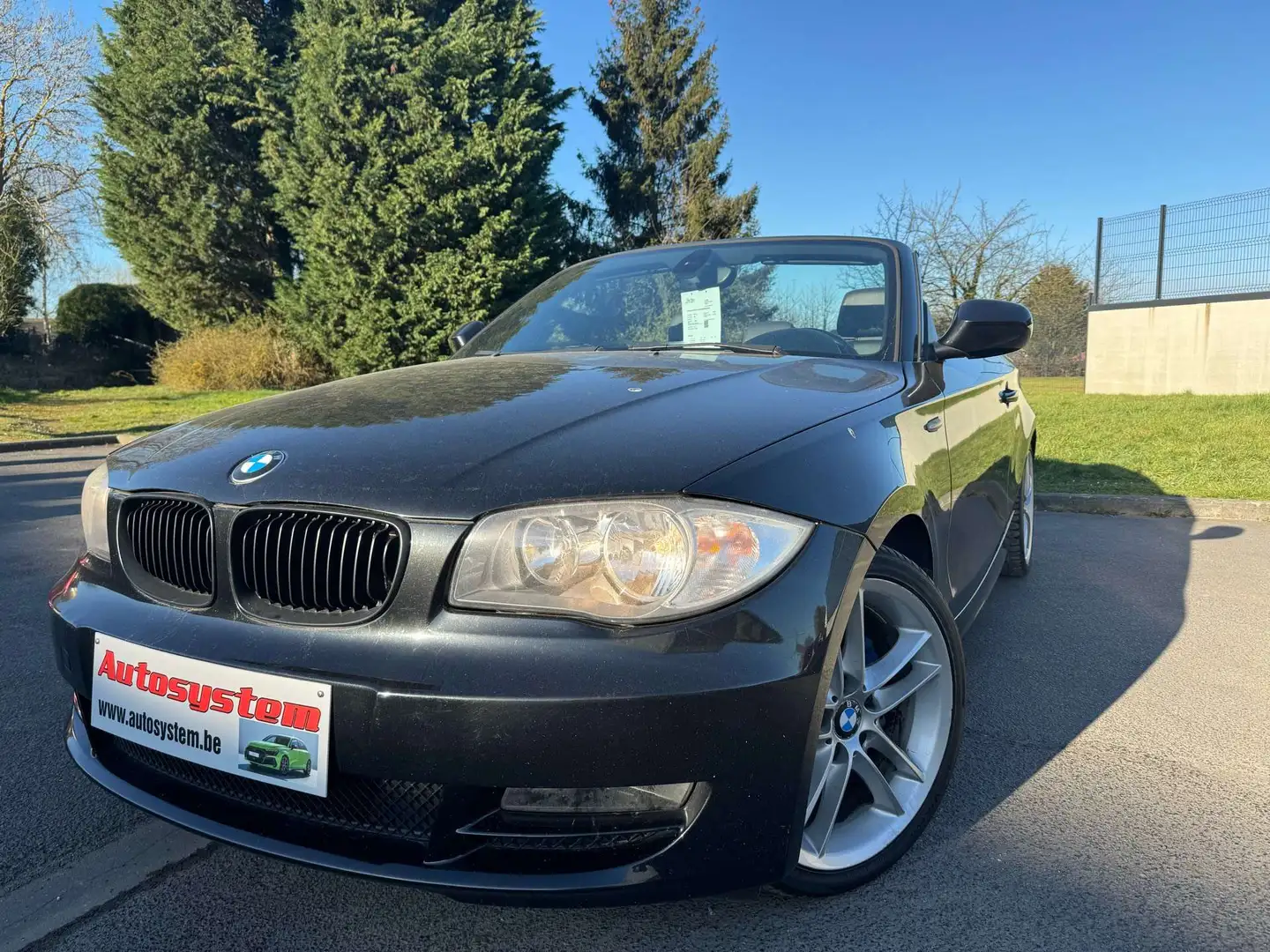 BMW 118 d Cabrio*Euro5*Garantie 1an*Carpass* Noir - 1