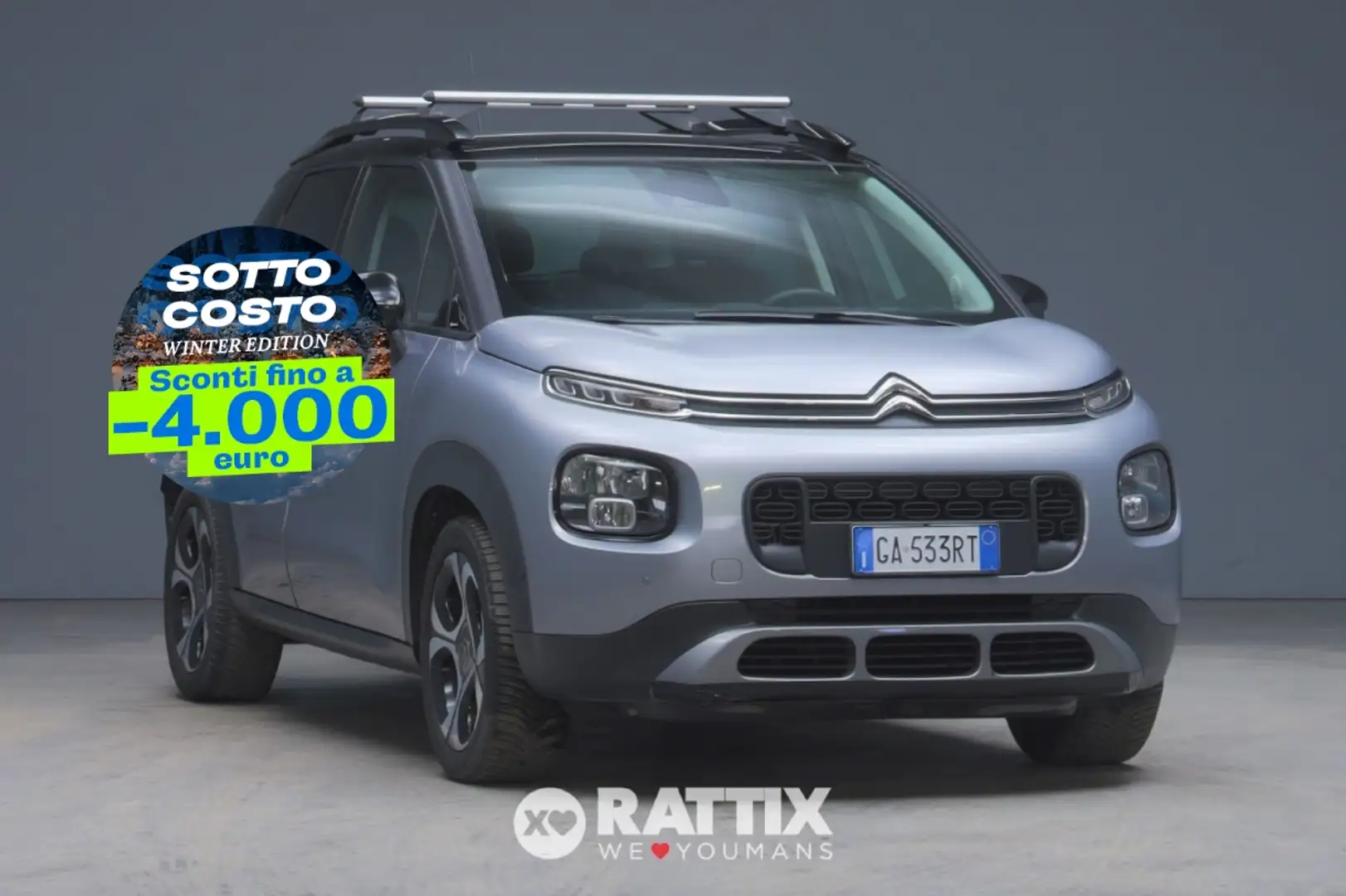Citroen C3 Aircross 1.5 BlueHDi 120CV Shine EAT6 + barre portatutto Grigio - 1