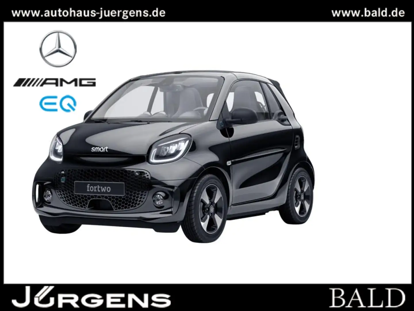 smart forTwo EQ  cabrio Exclusive/LED/Cam/Ambiente/ Schwarz - 1