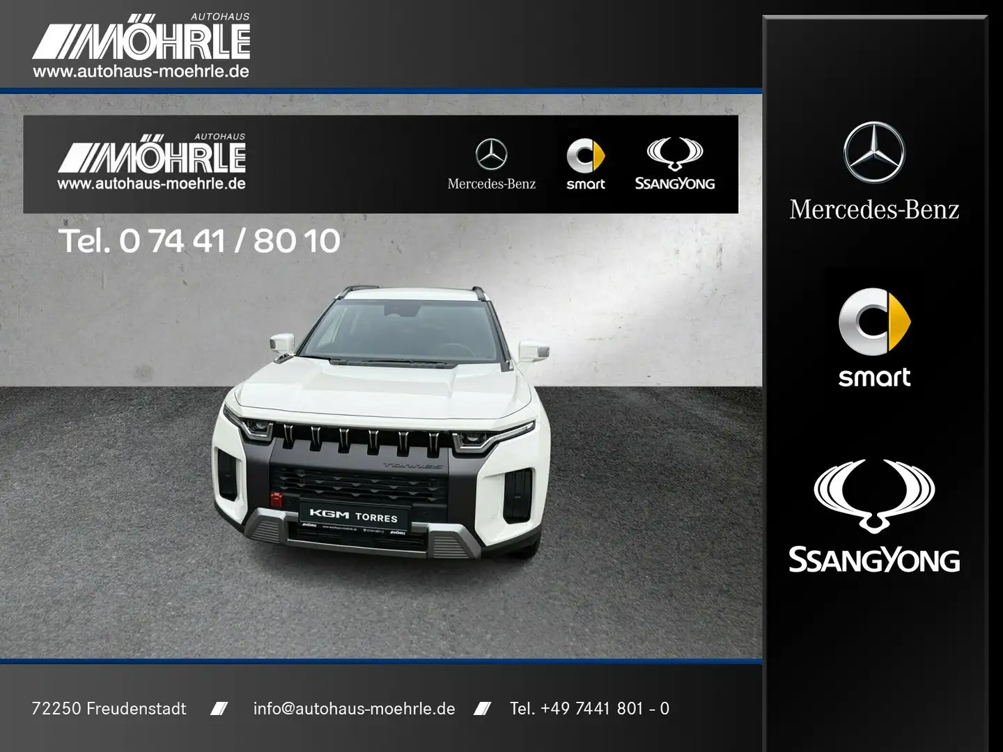 KGM Torres Torres 1.5 P 4WD Essential Navi Rückfahrkamera Weiß - 1