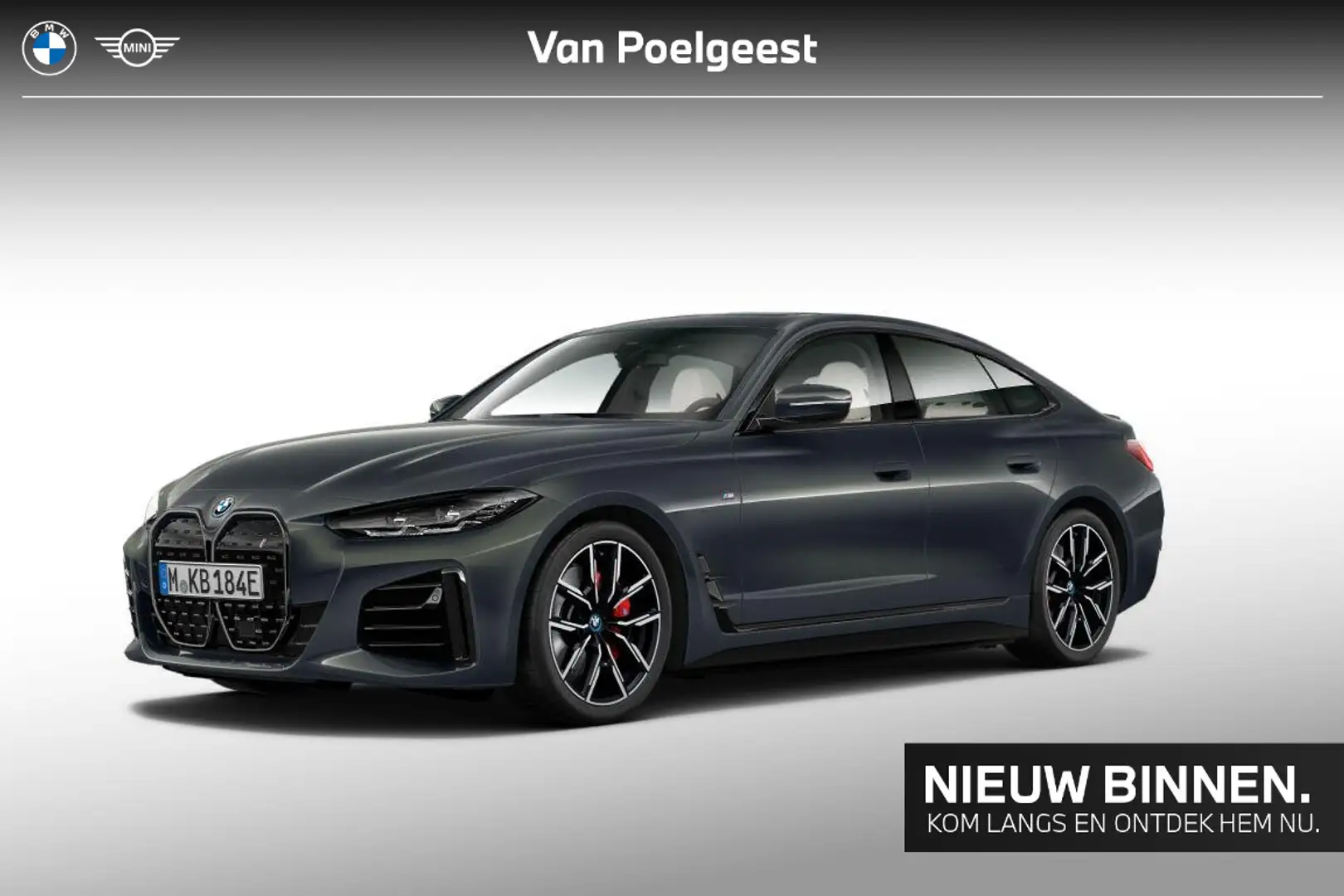 BMW i4 eDrive35 High Executive M Sportpakket Pro Grijs - 1