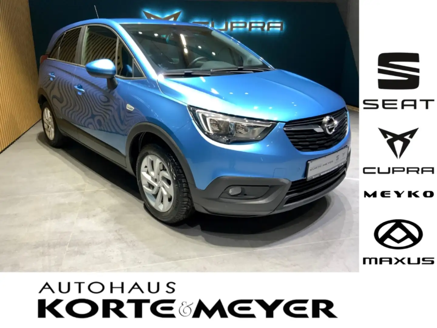 Opel Crossland X 1.2 Turbo 6-Gang+Sitzhzg +Tempomat Bleu - 1