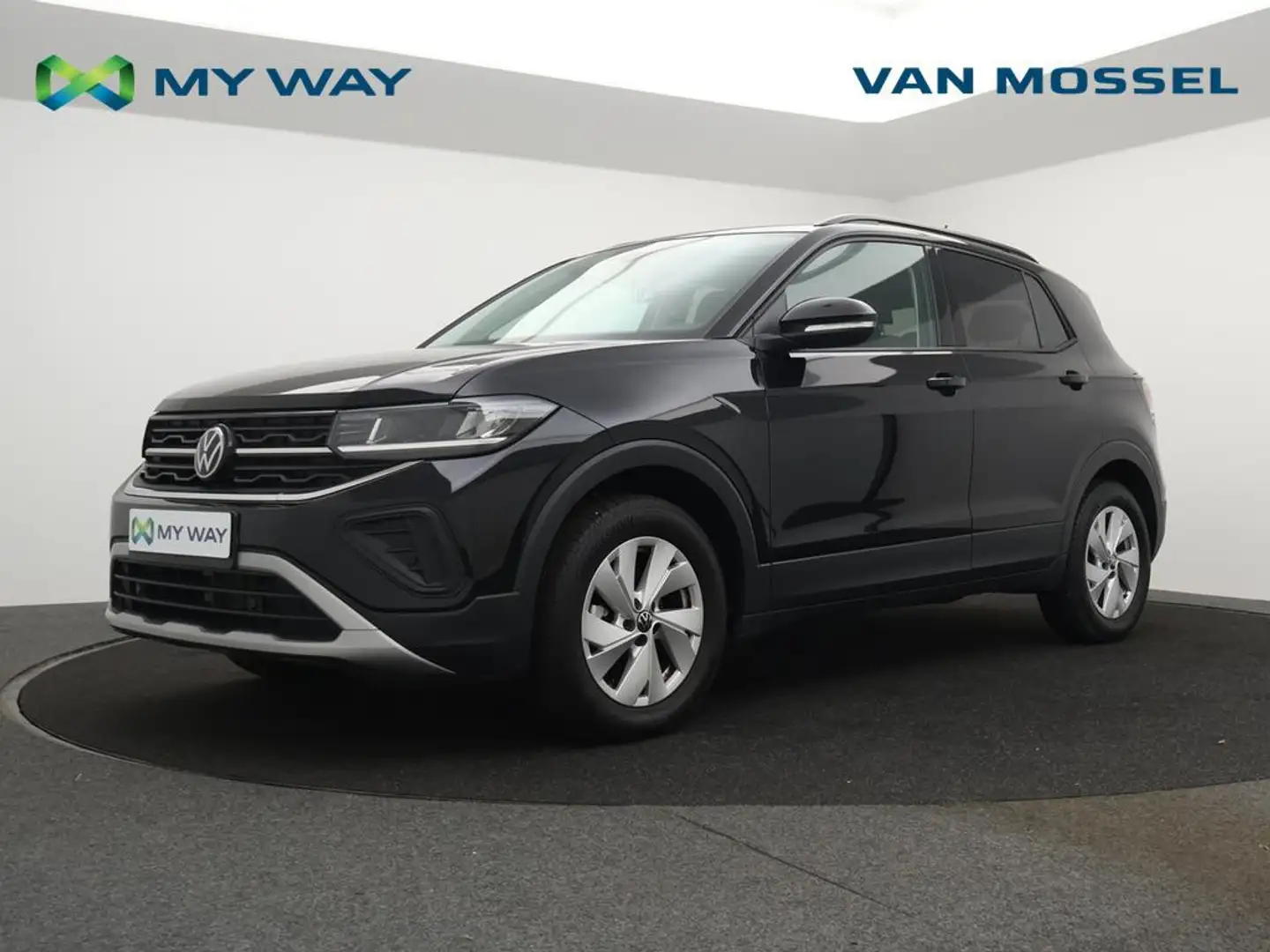 Volkswagen T-Cross T-Cross 1.0TSI Life 95 *APP CONNECT*BLTH*ADAPTIVE Zwart - 1