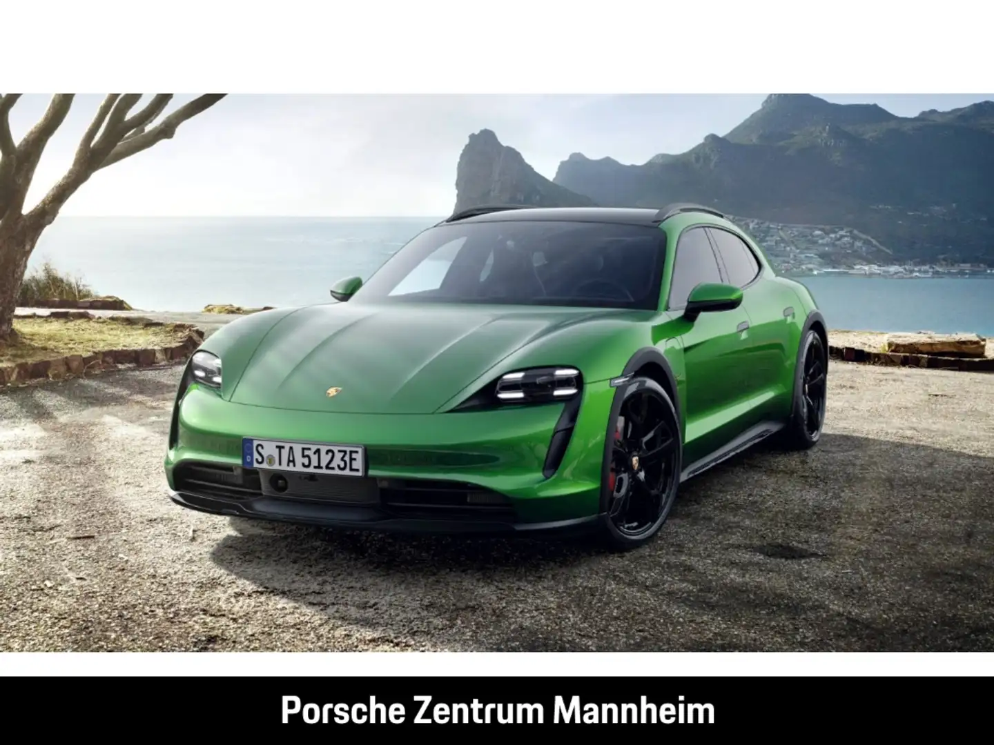 Porsche Taycan 4S Cross Turismo Chrono SurroundView Pano 14-Wege Grün - 1