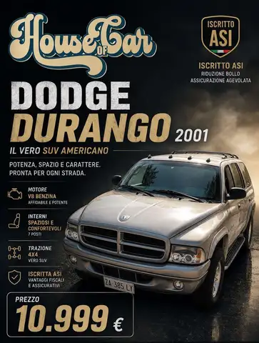 Dodge Durango Iscritto asi Con Motore Appena Rifatto Con Fattura