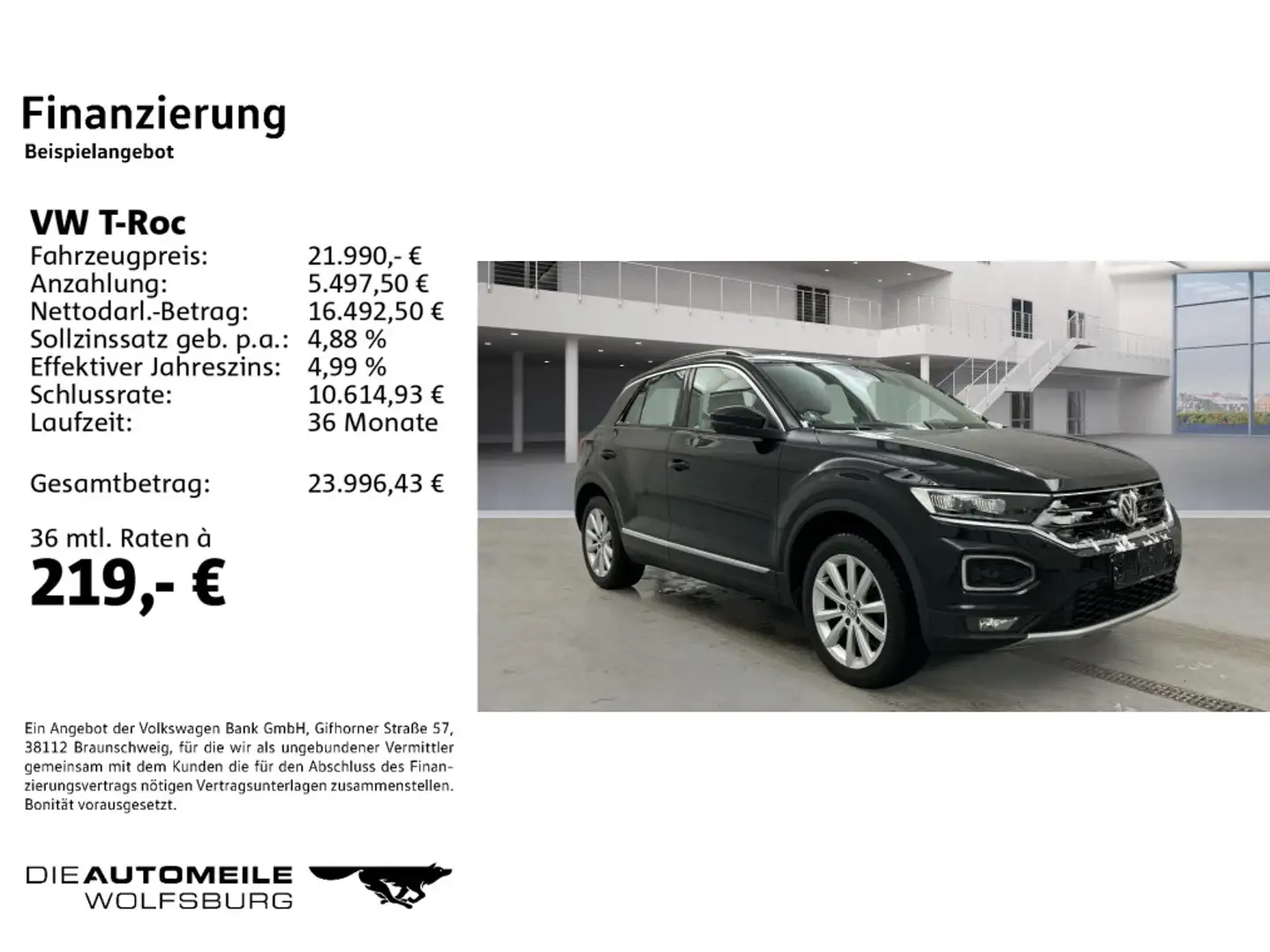 Volkswagen T-Roc 1.5TSI DSG Sport AHK/VIRTUAL/KAM/ACC Schwarz - 2