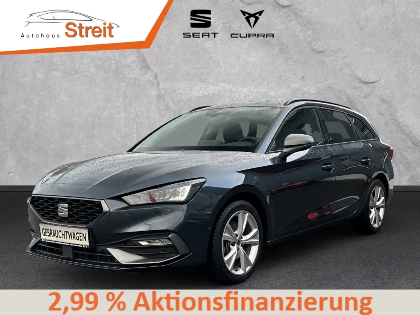 SEAT Leon SPORTSTOURER 110 kW FR 2.0 TDI 7-Gang DSG AHK-klap Gris - 1