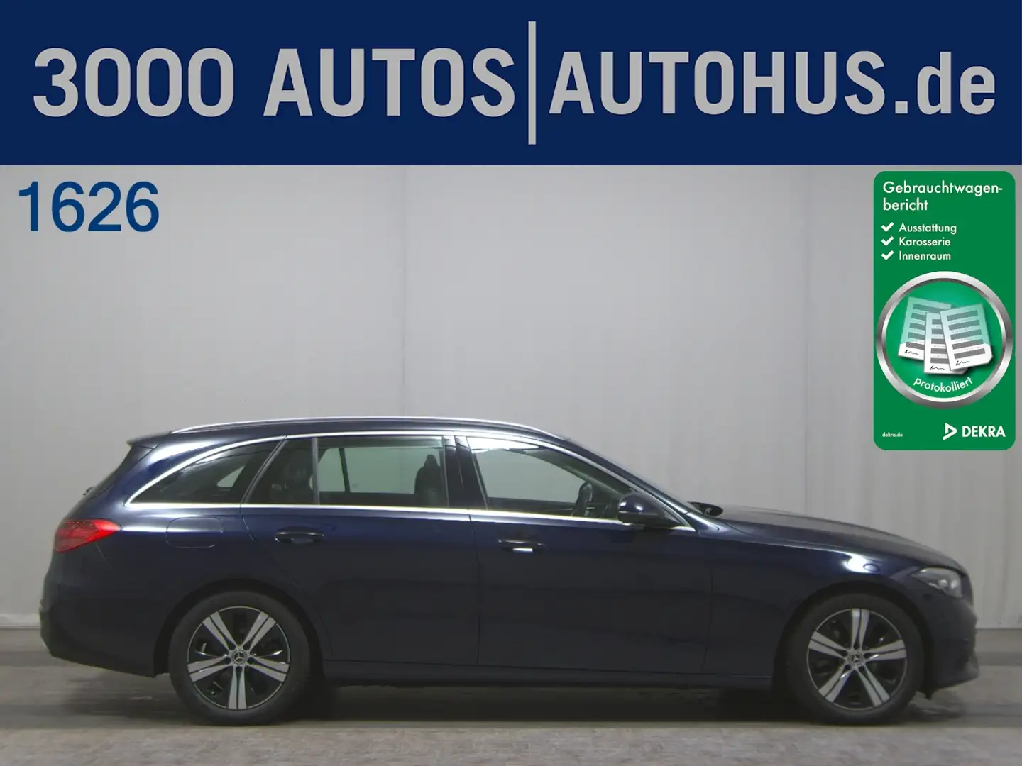 Mercedes-Benz C 220 T d Avantgarde AHK Navi LED Leder ACC vc Blau - 1