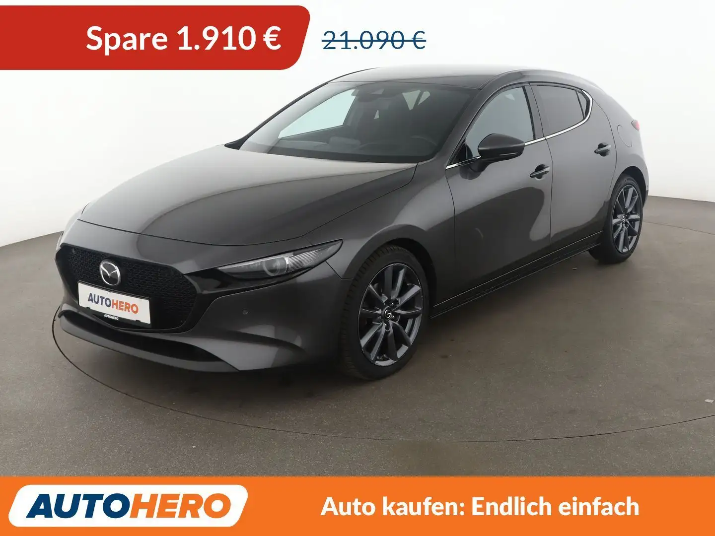 Mazda 3 2.0 Skyactiv G Mild-Hybrid Selection*NAVI*LED*ACC* Gris - 1