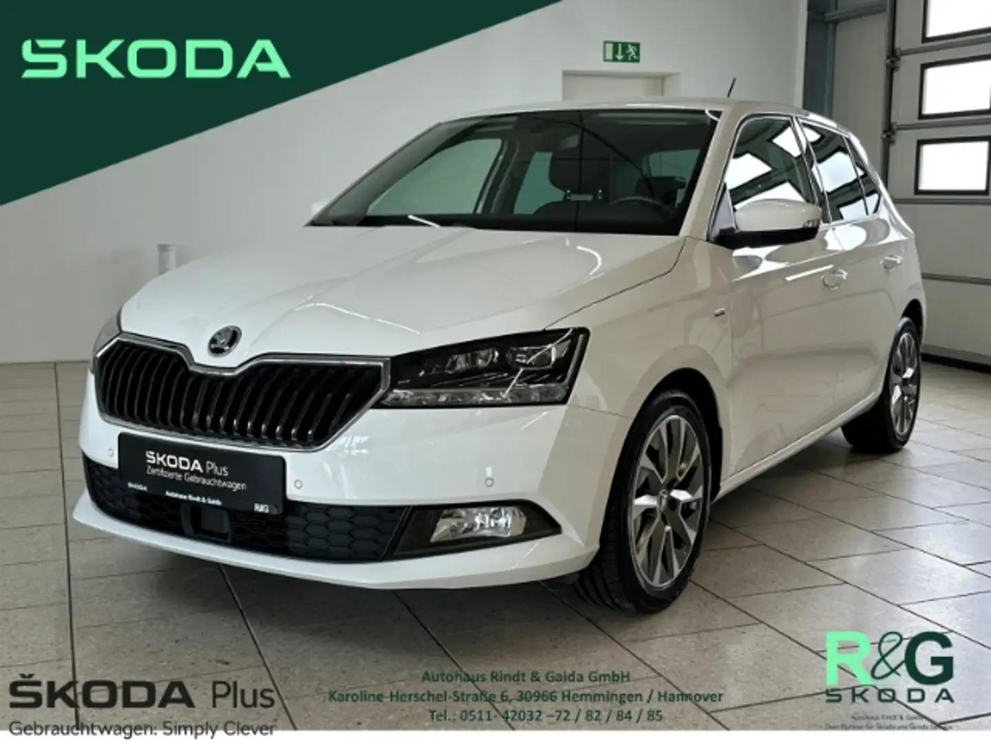 Skoda Fabia Clever Best of 1.0 TSI DSG ACC Navi SHZ LED Weiß - 1