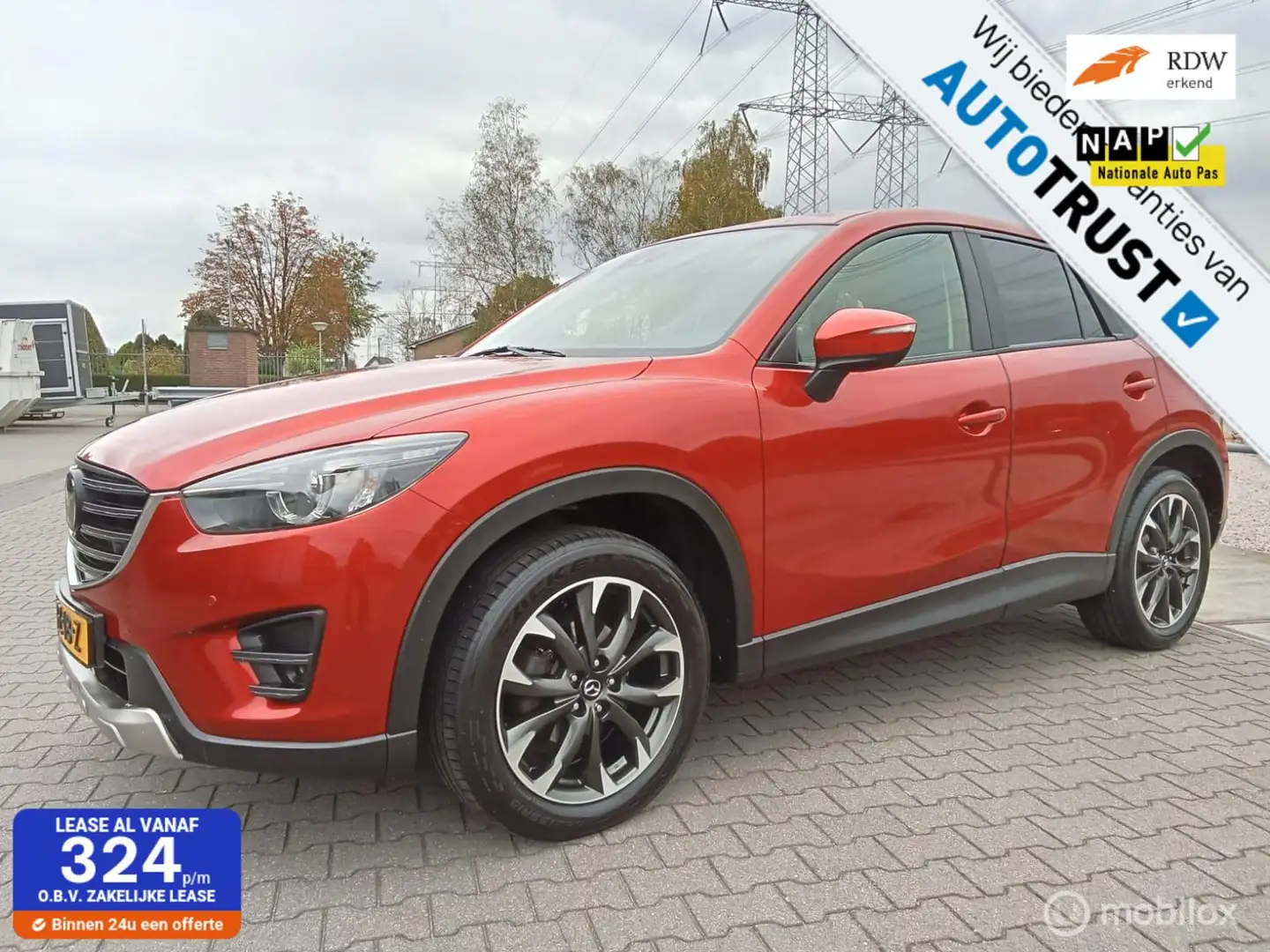 Mazda CX-5 2.5 SkyActiv-G 192 GT-M 4WD/automaat/Leder/Trekhaa Rouge - 1