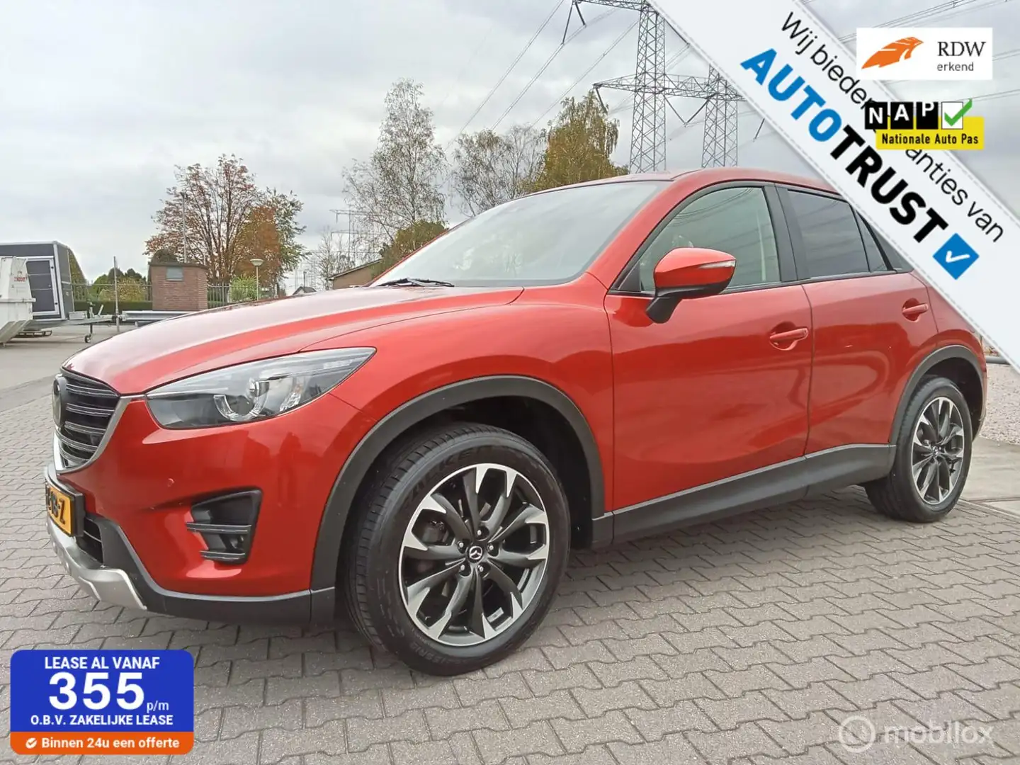 Mazda CX-5 2.5 SkyActiv-G 192 GT-M 4WD/automaat/Leder/Trekhaa Rood - 1