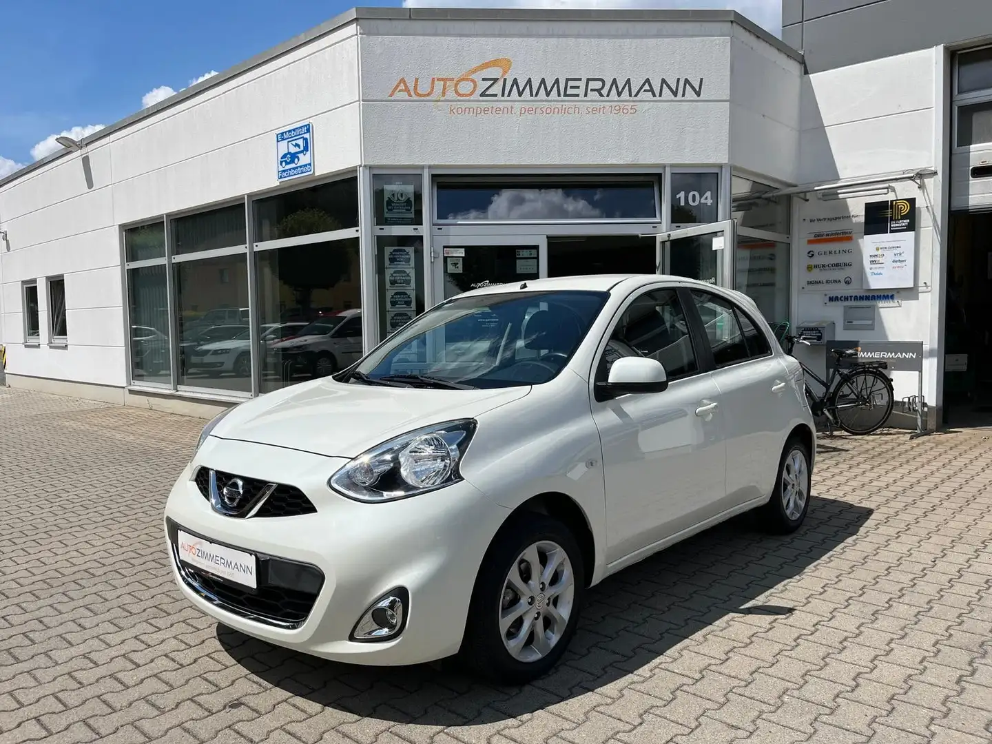 Nissan Micra Klimaautomatik Sitzheizung wenig Kilometer Weiß - 1