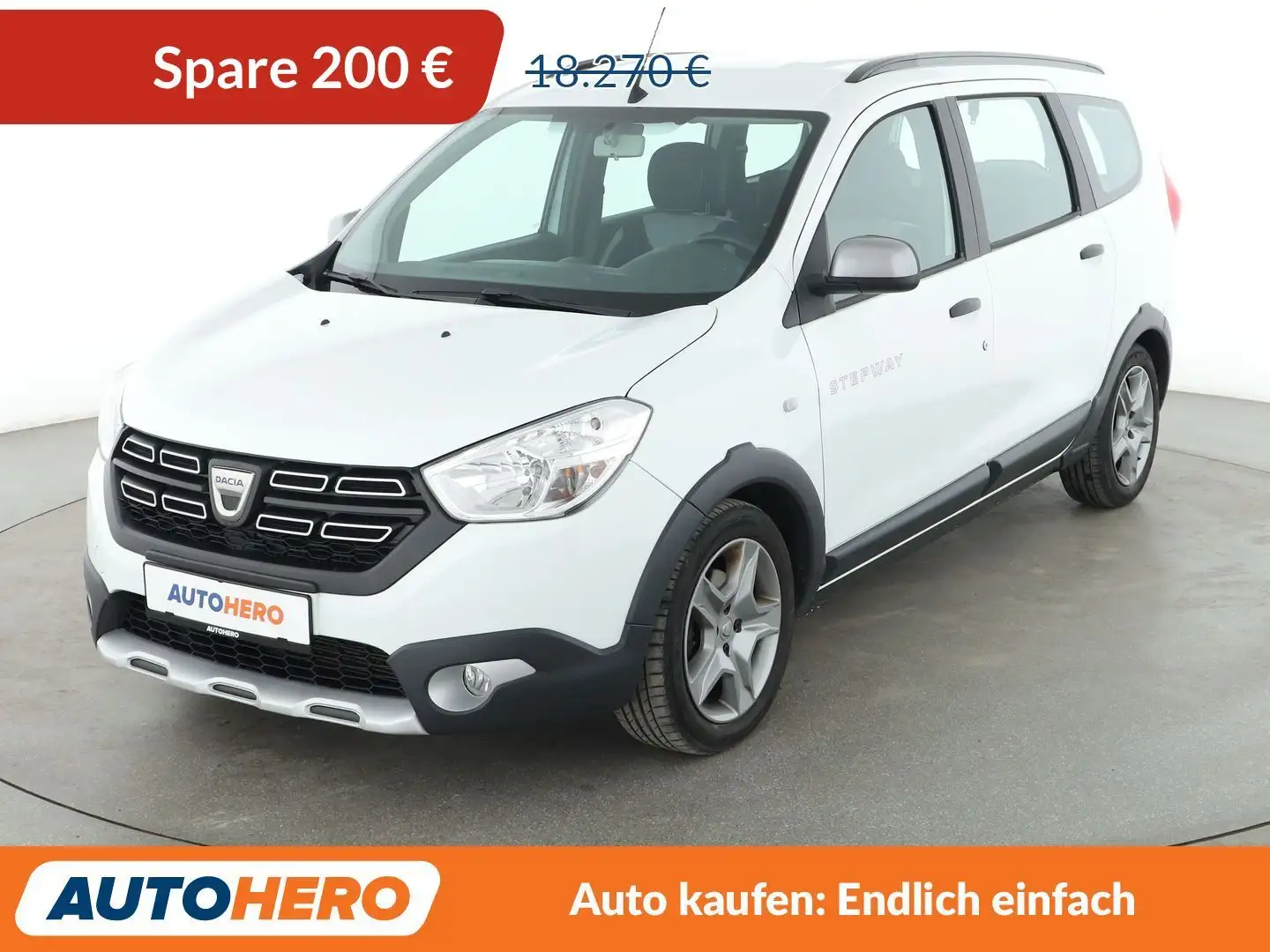 Dacia Lodgy 1.5 Blue dCi Stepway Plus *NAVI*TEMPO*LIM*CAM*PDC* Weiß - 1