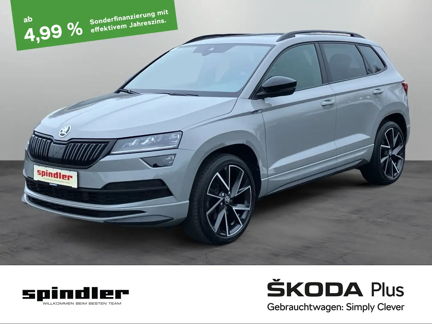 Skoda Karoq Sportline 2.0TSI 4x4 DSG / Navi, Pano, LED Grau - 1