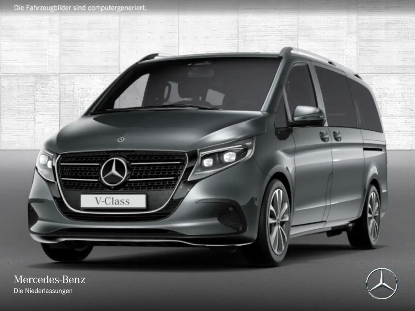 Mercedes-Benz V 300 d 4M STYLE+Allrad+9G+StandHZ+Klimaautom.+DIS Grau - 2